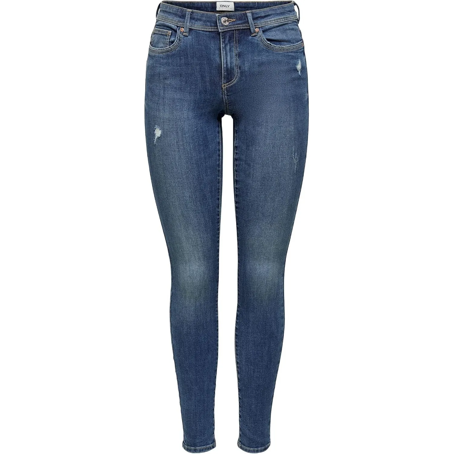 ONLY Female Skinny Jeans ONLWAUW Mittlere Taille Skinny Fit Jeans