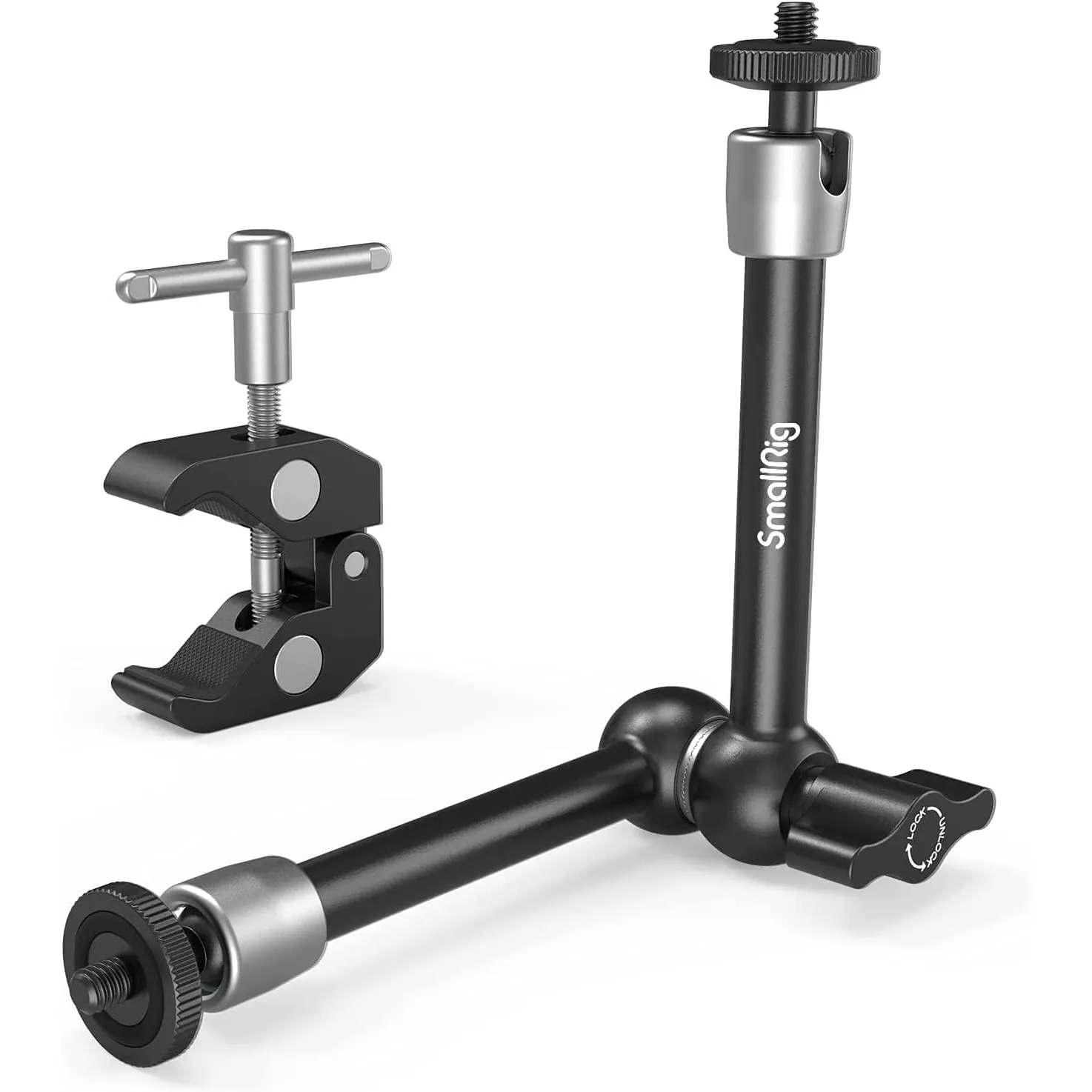 SMALLRIG 10 Zoll Magic Arm mit Super Clamp Large Crab Zangenclip
