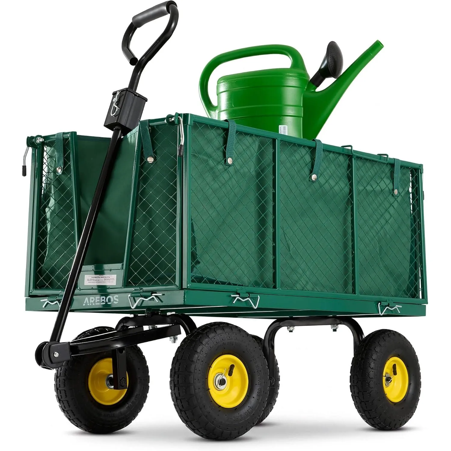 Arebos Bollerwagen | Gartenwagen | mit Profilreifen | 550kg belastbar