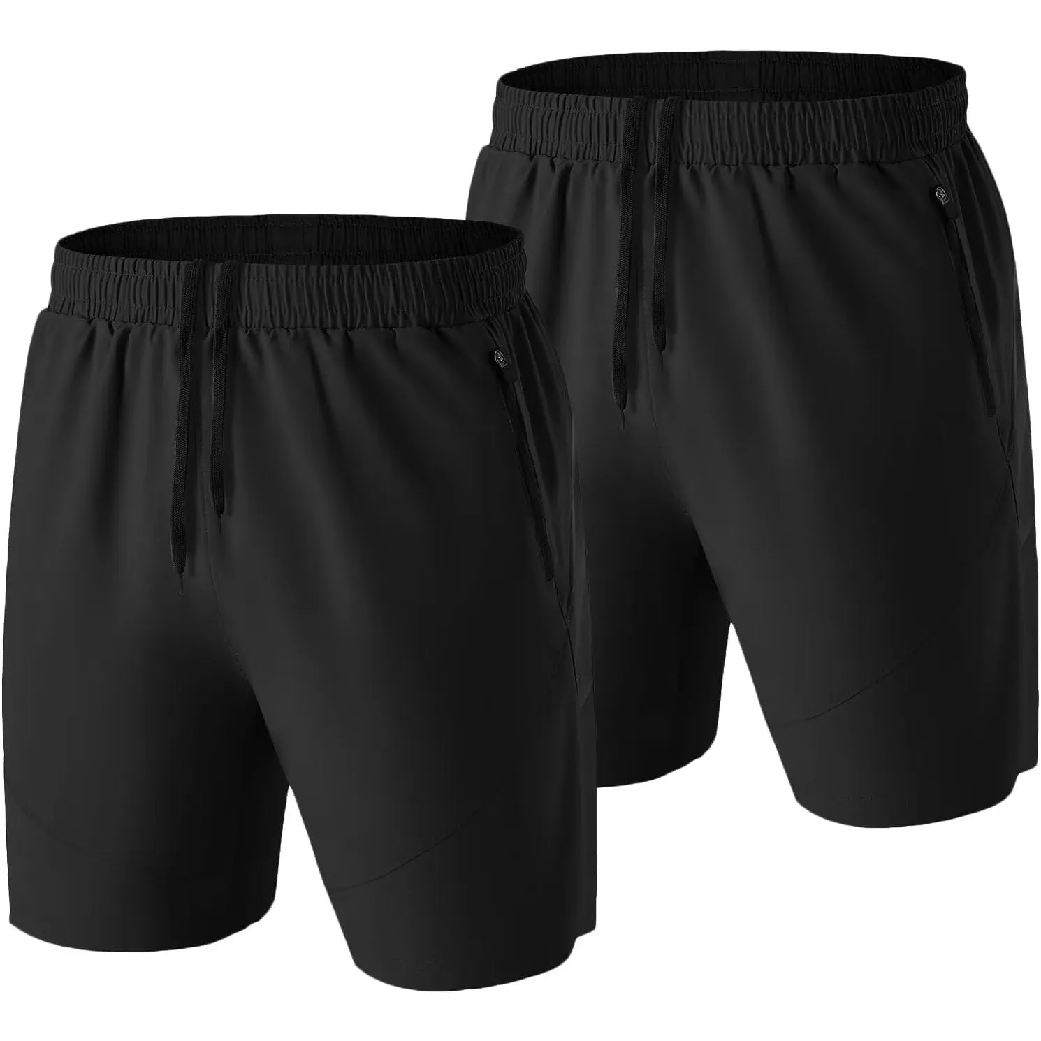 HMIYA Sporthose Herren Kurz mit Reißverschlusstasche