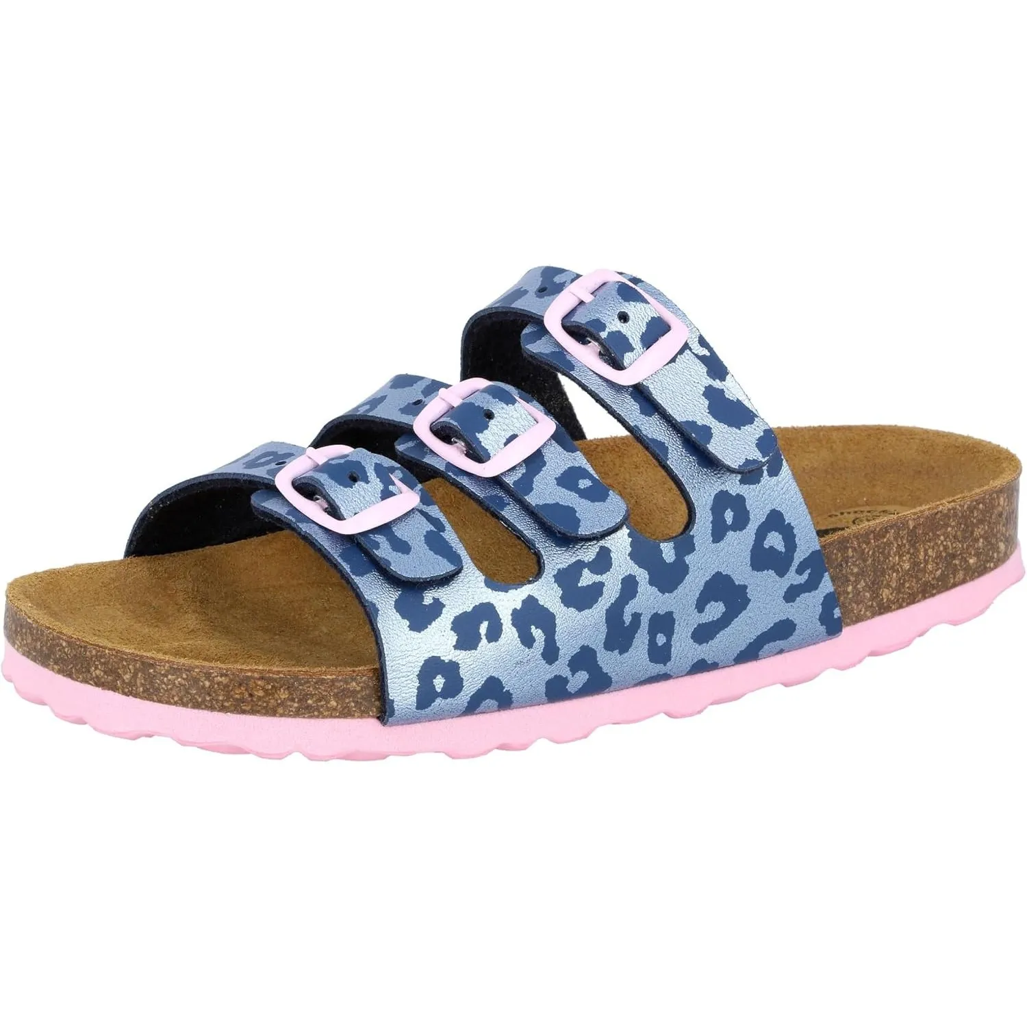 Lico Unisex Kinder Bioline Kids 3-schnaller Pantoletten