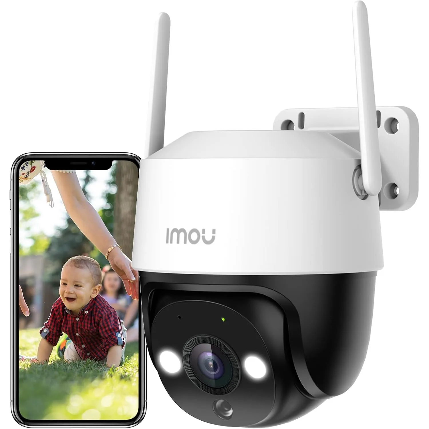 Imou 3K/5MP Überwachungskamera Aussen 360° PTZ WLAN IP Kamera Überwachung Aussen, KI-Personen-/Fahrzeugerkennung, 30m V…