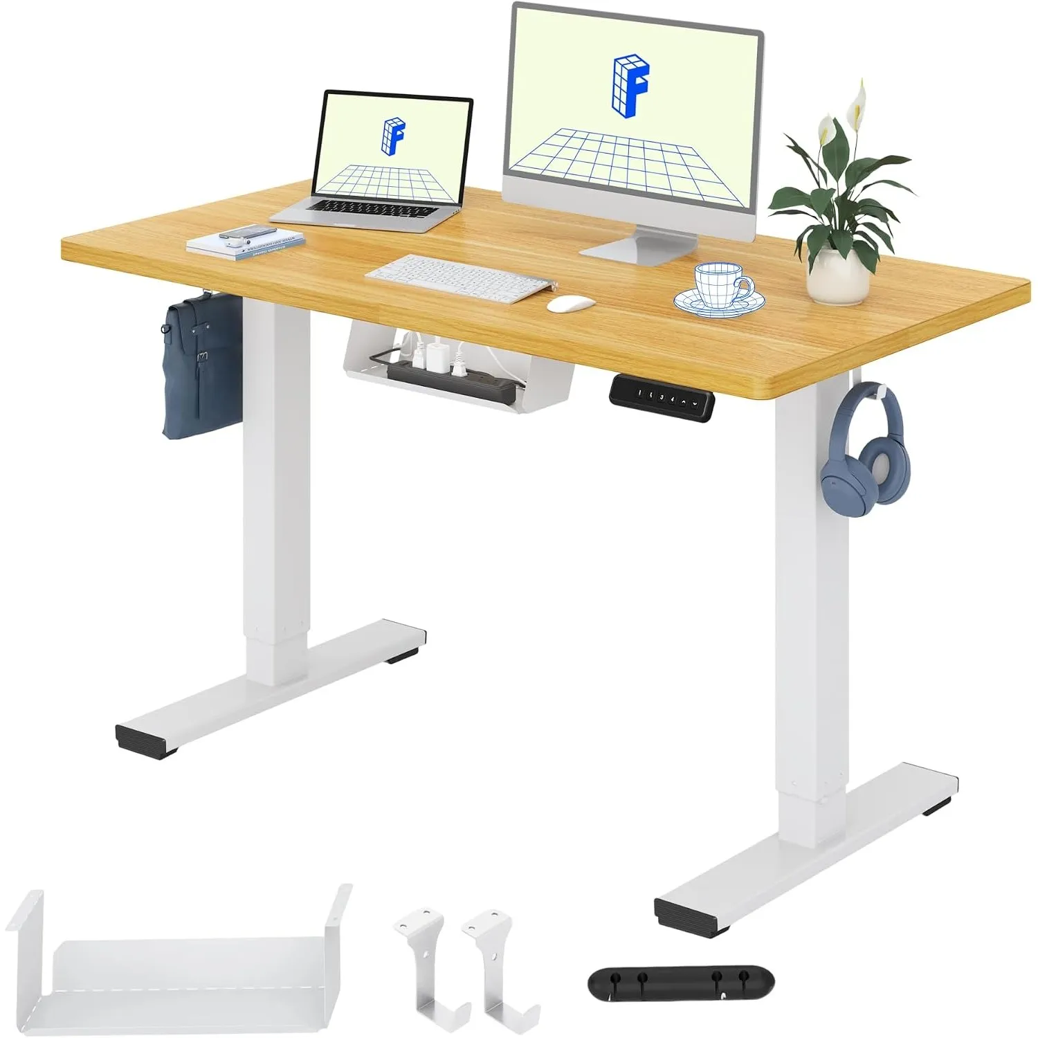 FLEXISPOT Höhenverstellbarer Schreibtisch Basic 120x60cm