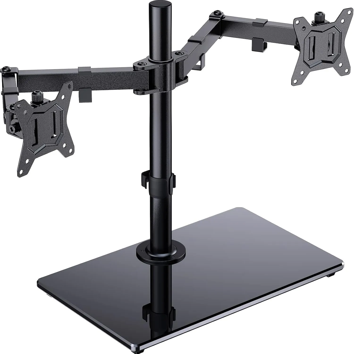 ErGear Monitor Halterung 2 Monitore für 13-32 Zoll Bildschirm, Bildschirmhalterung 2 Monitore mit Freistehender Sockel,…