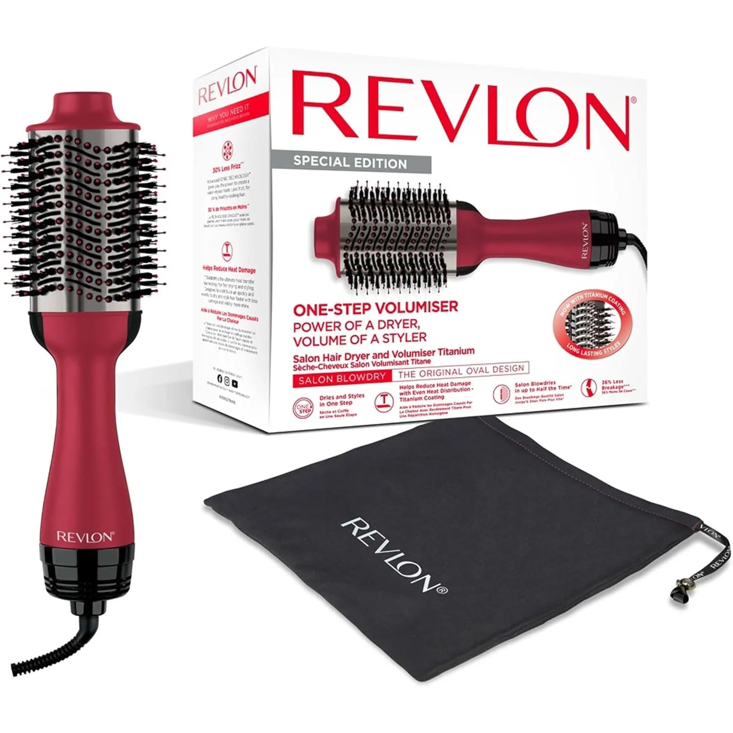 Revlon Salon One-Step Haartrockner und Volumiser mit Titanbeschichtung