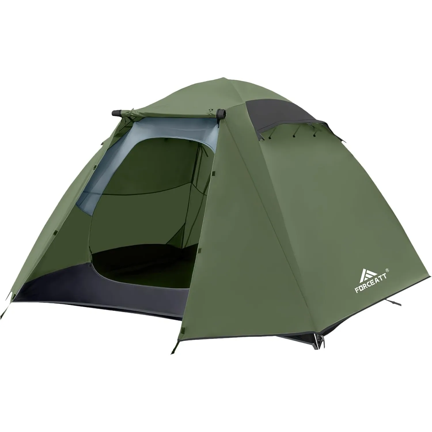 Forceatt Zelt 2-4 Personen Camping Wasserldicht 3-4 Saison,Ultraleicht Zelte Mit Kleinem Packmaß, Kuppelzelt Sofortiges…