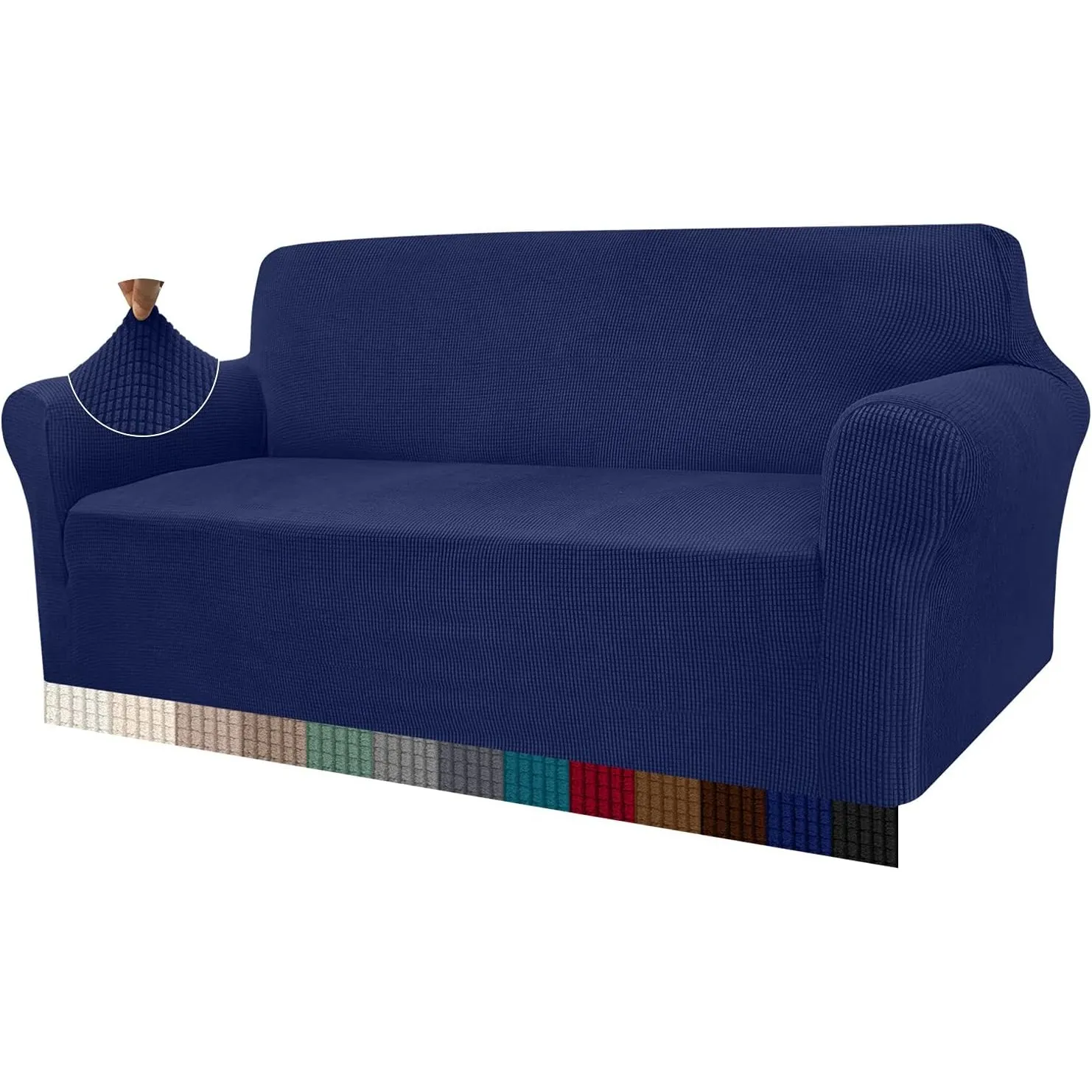 Granbest High Stretch Sofabezug Moderne Sofaüberwurf Jacquard Elastische Sofahusse für Wohnzimmer Protector für Hunde H…