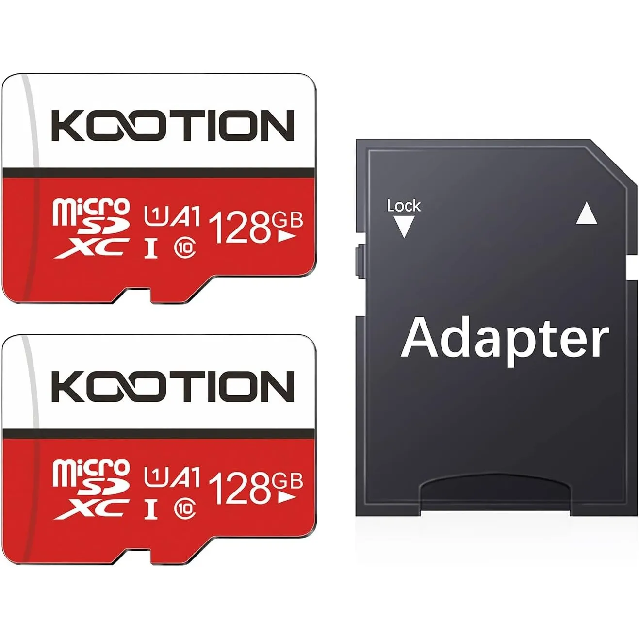KOOTION Micro SD Karten 128GB 2 Stück Speicherkarte U1 Class 10 Mini SD Karte 128G 2er Pack MicroSDXC Cards Memory Kart…