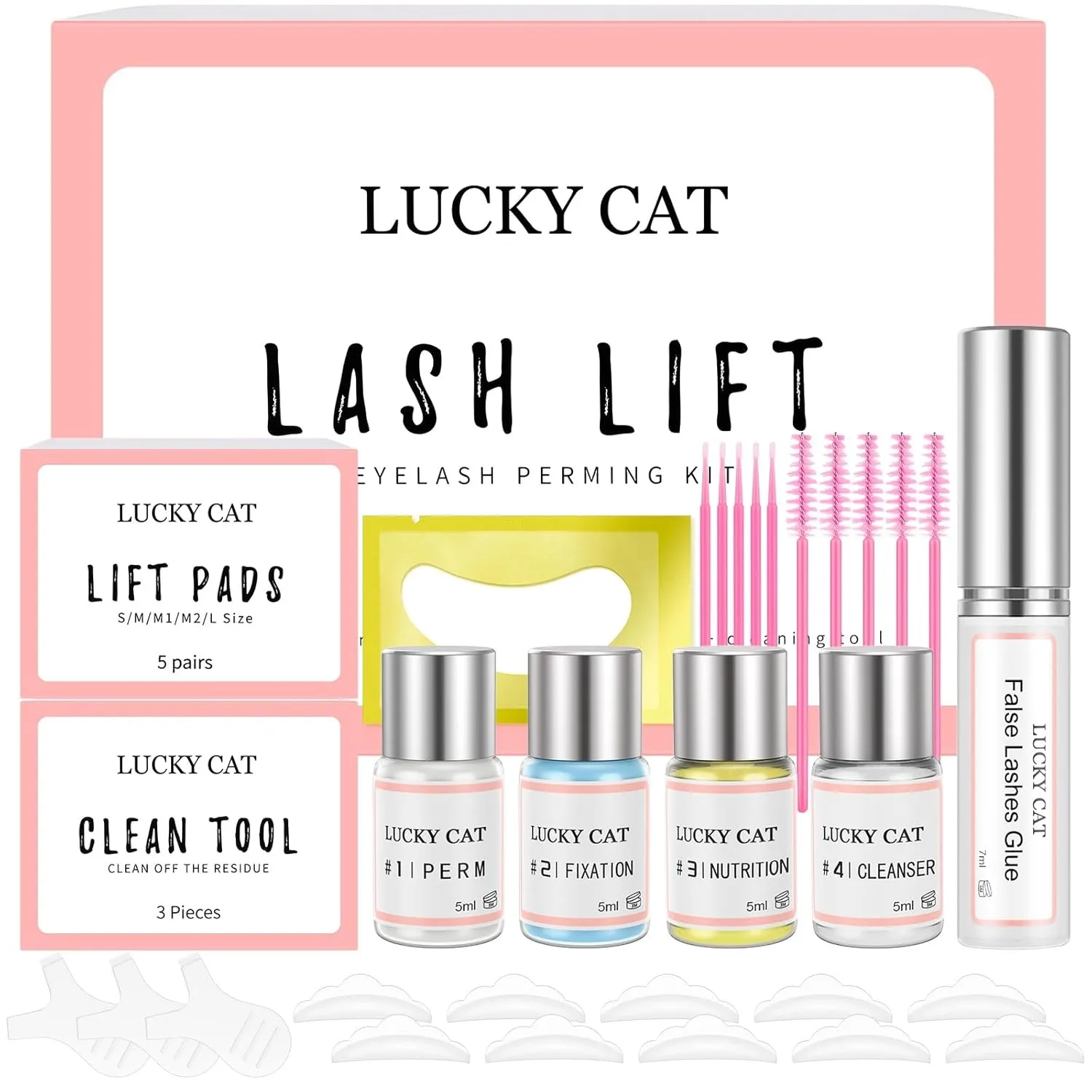 Wimpernlifting Set, Aktualisiertes Lash Lifting Set, Wimpernlifting Professionell, Natürliche Locke Lash Lift Kit, Lang…