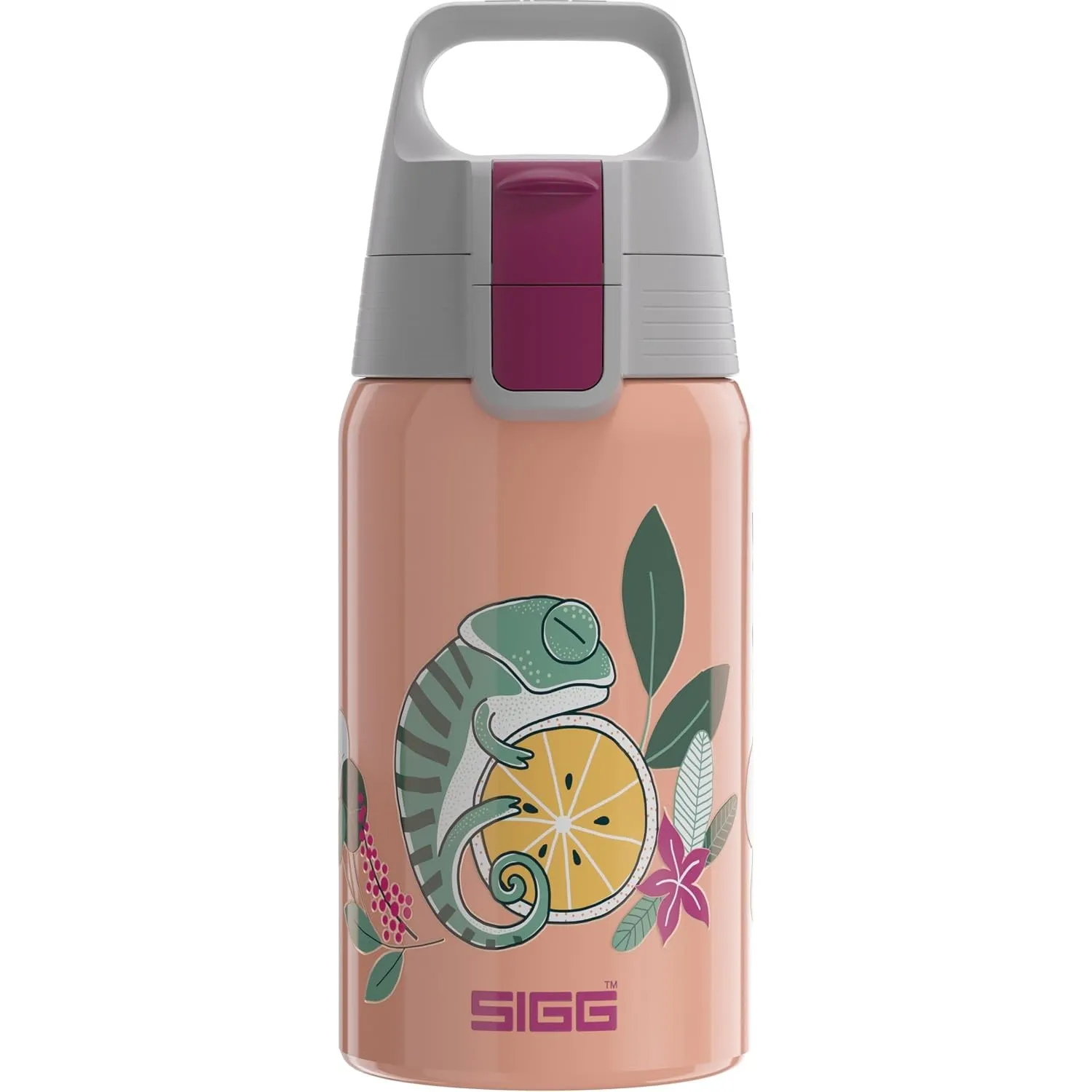 Sigg - Edelstahl Trinkflasche Kinder - Shield One Flora - Für Kohlensäurehaltige Getränke Geeignet - Auslaufsicher - Fe…