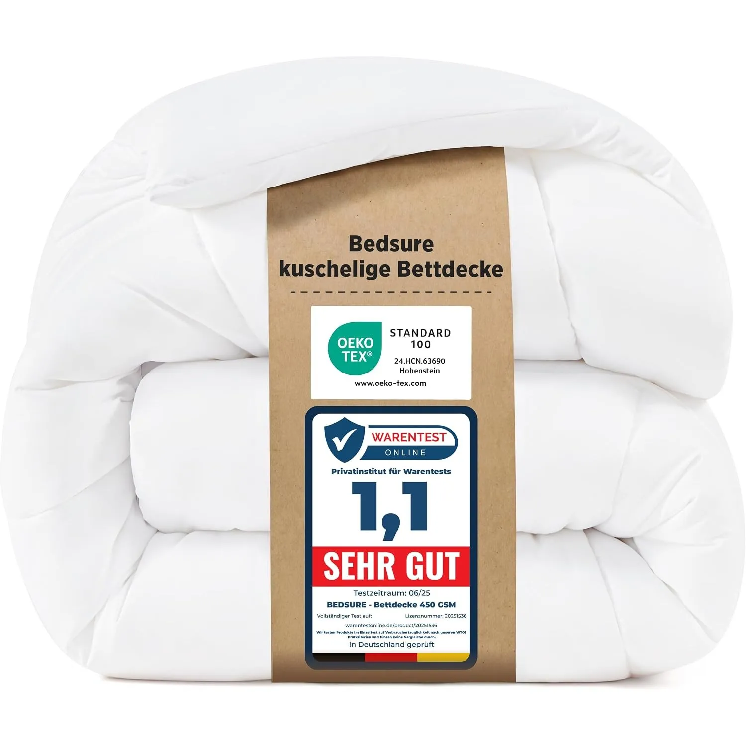 BEDSURE Bettdecke 200x200 Winterdecke 450gsm - Warm Winterdecke 200 x 200 cm für Winter, Waschbar Dicke Winterbettdecke…
