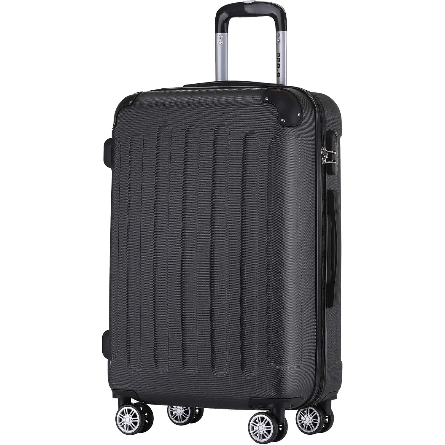 BEIBYE Hartschalenkoffer XL 76 cm – großer Reisekoffer für Familienreisen, leicht, robust, ABS, 360° Doppelrollen, Zahl…