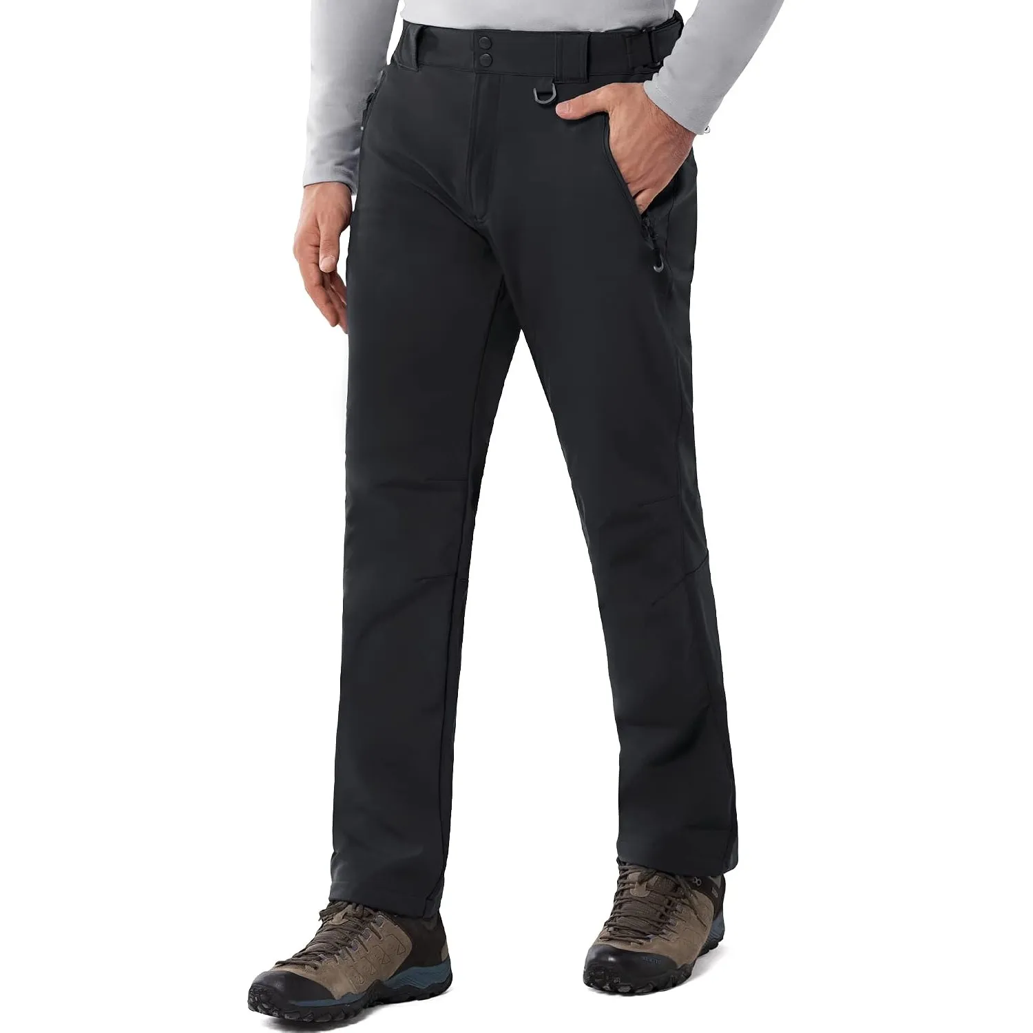 33,000ft Outdoorhose Herren wasserdichte Softshellhose Warme Fleece Skihose