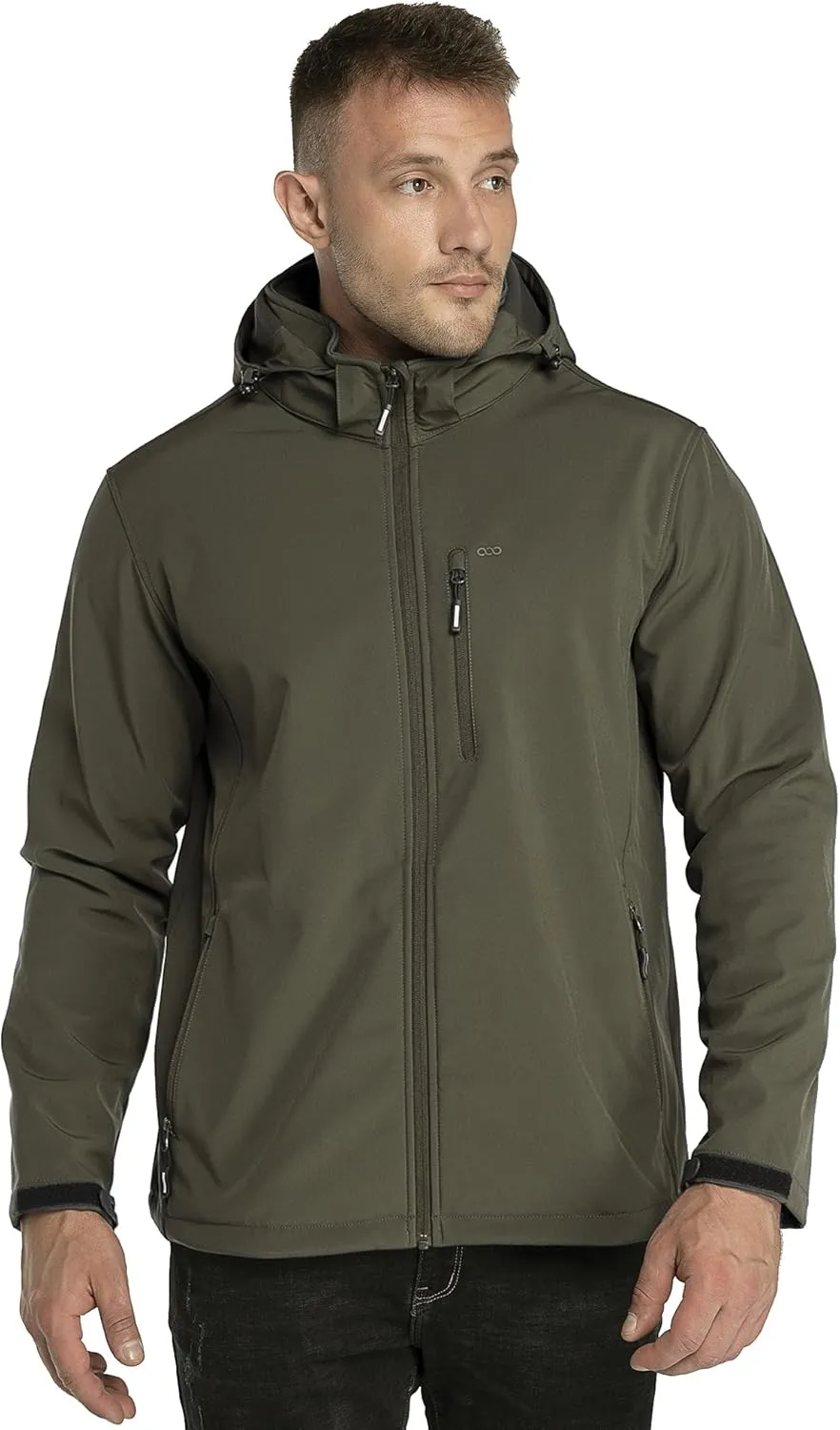 33,000ft Softshelljacke für Herren Wasserdicht Winterjacke Winddicht Warme Fleece Gefüttert Windbreaker Funktionsjacke …