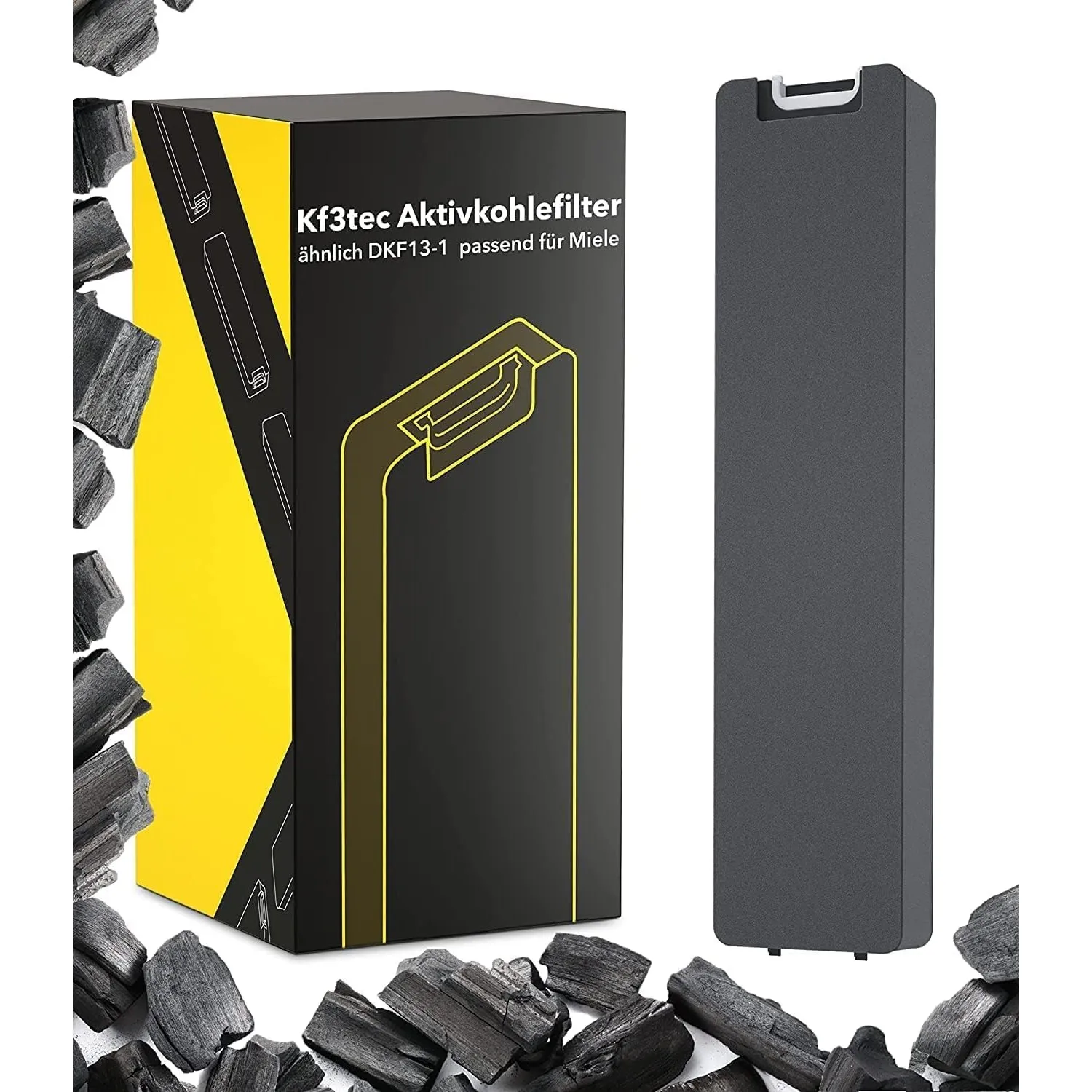 Aktivkohlefilter ähnlich DKF13-1 bzw. 6485741, passend für Miele Dunstabzugshauben DA 3XXX zb. DA3366 / 3466/3496