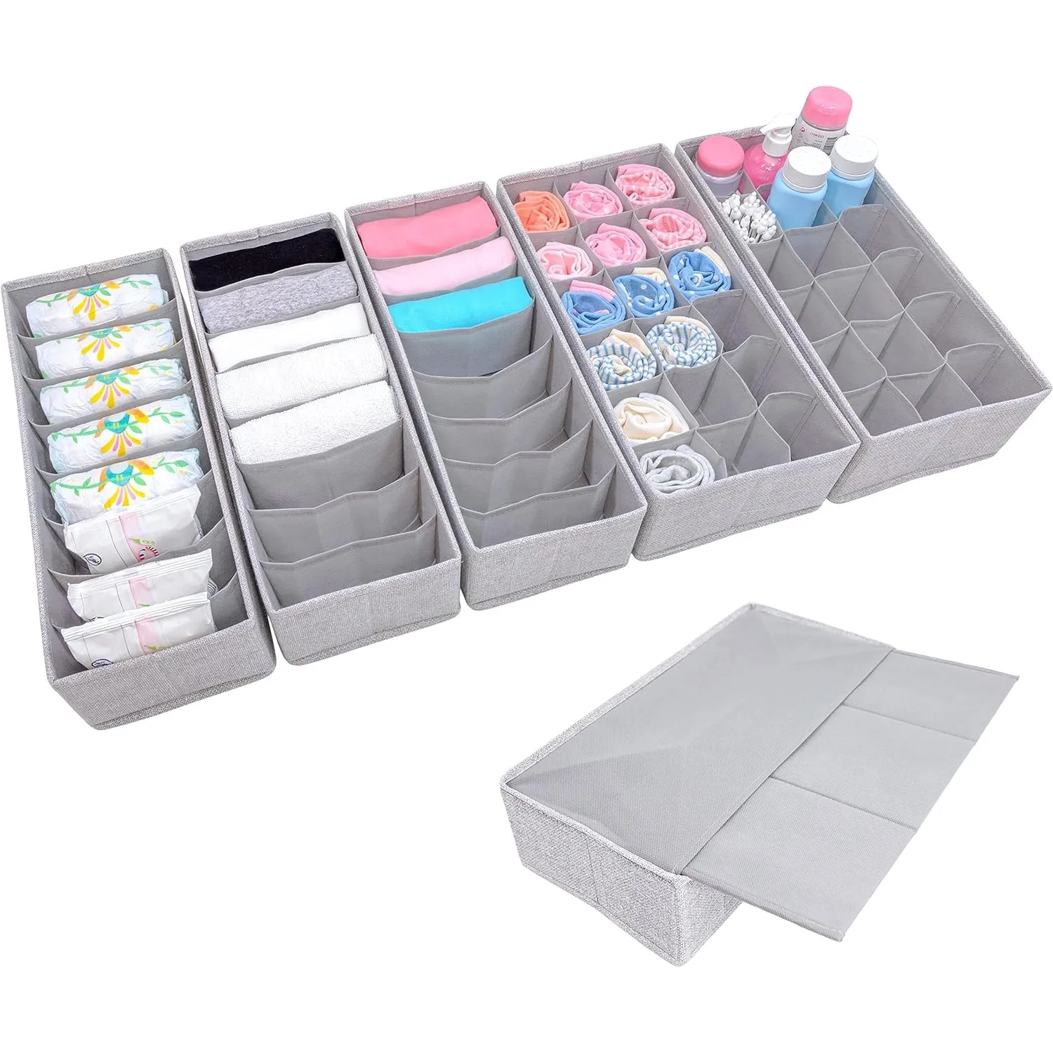 SIMPLE JOY® HEMNES Organizer passgenau in IKEA Baby Wickelkommode 60Fach | Perfekt für IKEA HEMNES ✓Schadstoffgeprüft ✓…