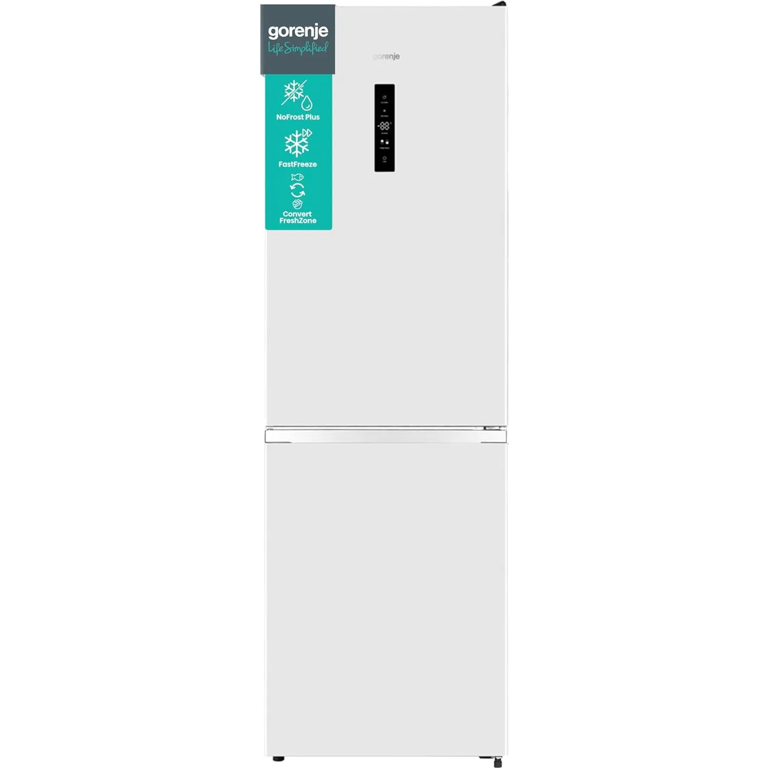 Gorenje N 619EAW4 Kühl-Gefrier-Kombination / LED Display / 186 cm / 300 l / NoFrostPLus / Gemüsefach mit Feuchteregler …
