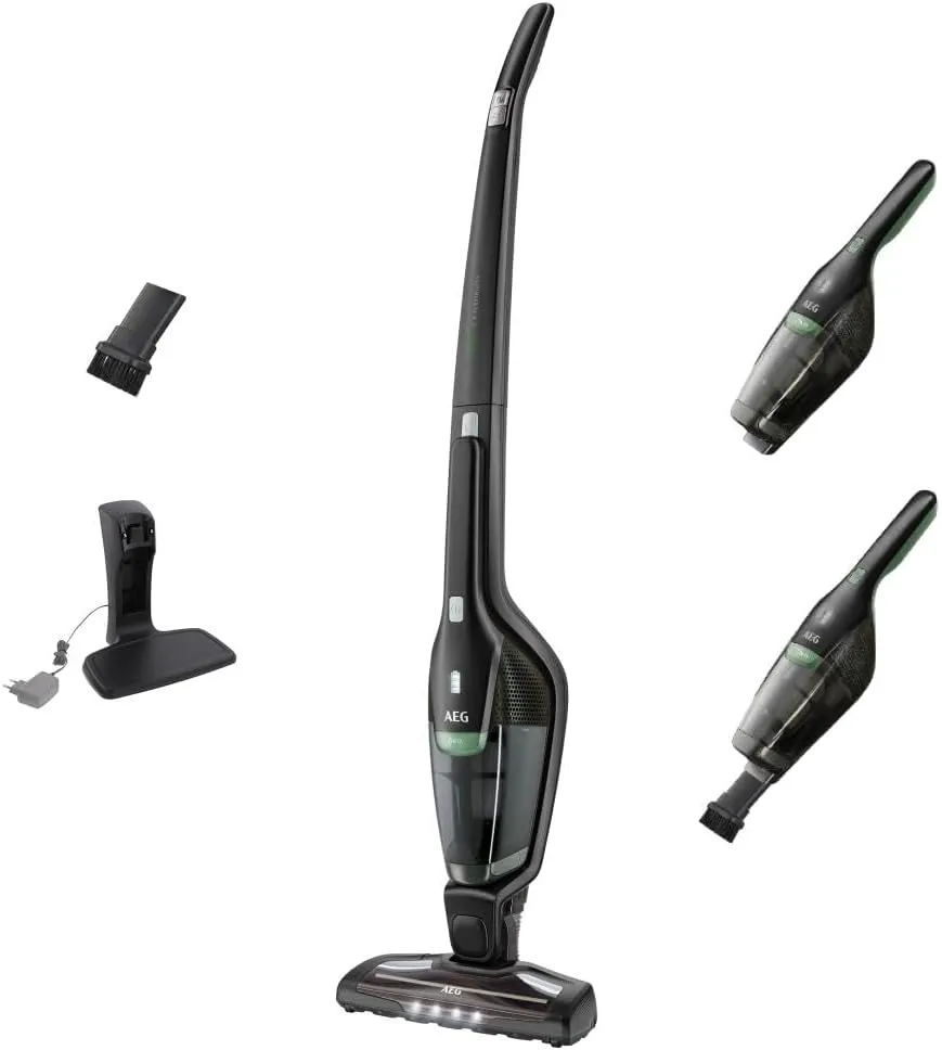AEG Serie 3000 Ergorapido CX7-2-45MÖ 2in1 Akku Staubsauger, 50% Recyclingmaterial, beutellos, bis zu 45 min Laufzeit, f…