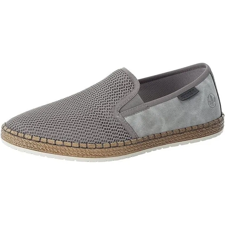 Rieker Herren Slipper B5265-65 Weite Breit Pull-on