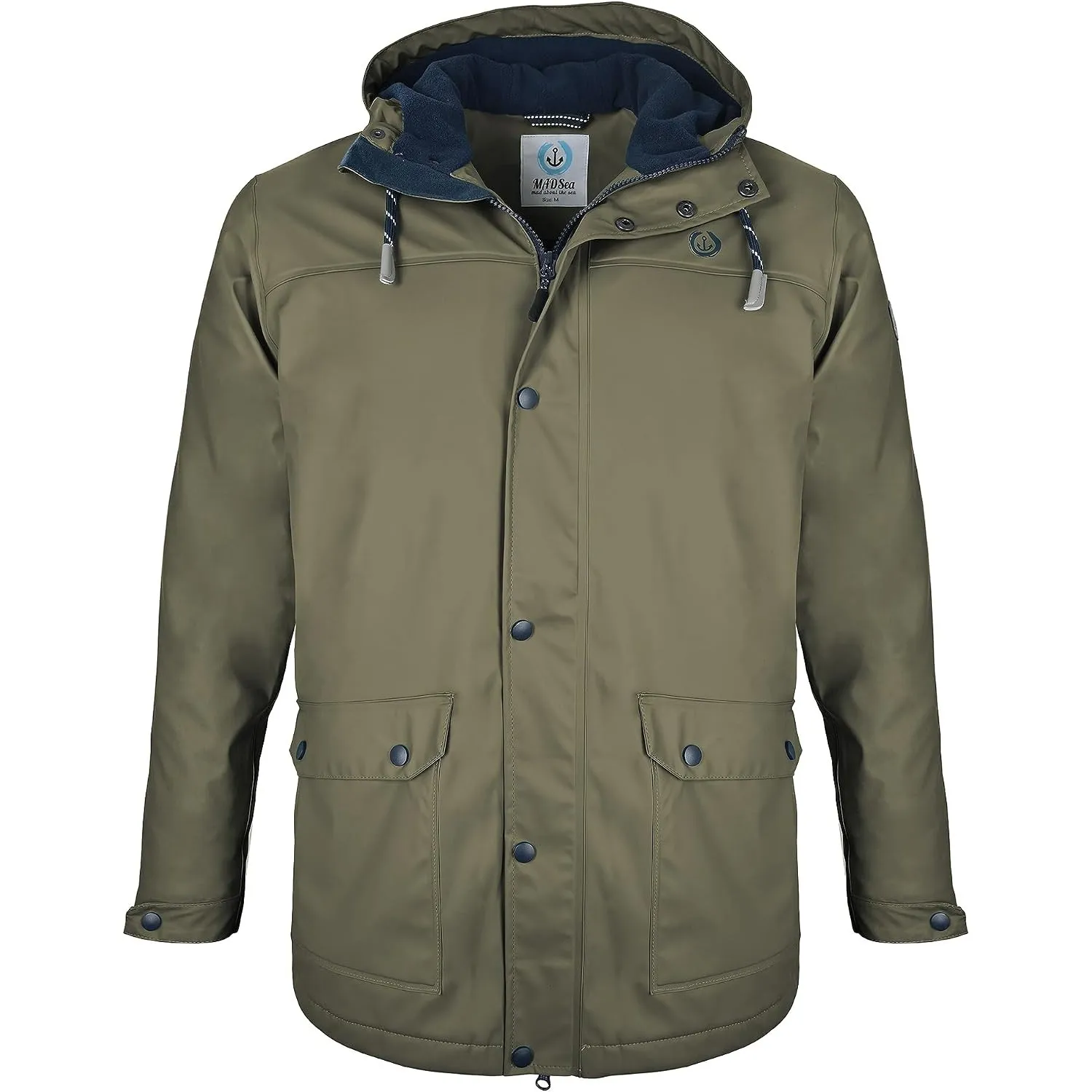 MADSea Herren Regenjacke Friesennerz warm mit Fleece gefüttert