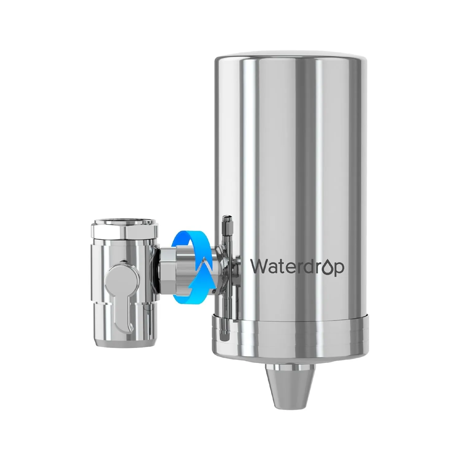 Waterdrop FC-06 Wasserfilter Wasserhahn, Edelstahl, NSF 372 Zertifiziert | Kohleblock Wasserfiltersystem, 1200L Filterk…