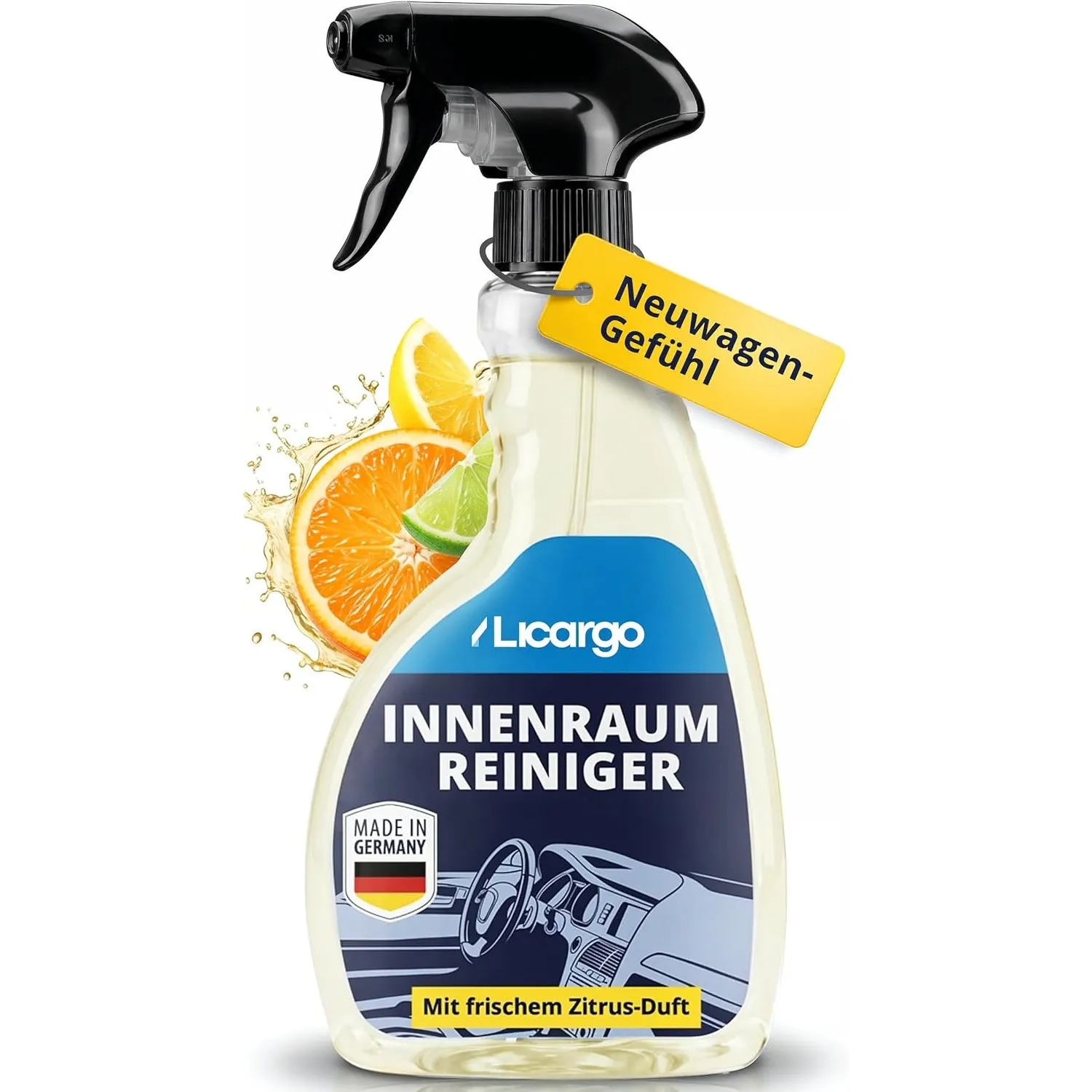LICARGO Innenraumreiniger Auto 500 ml - Neuwagen-Frische in Minuten - Kraftvoll & schonend - Cockpitpflege Auto für Kun…
