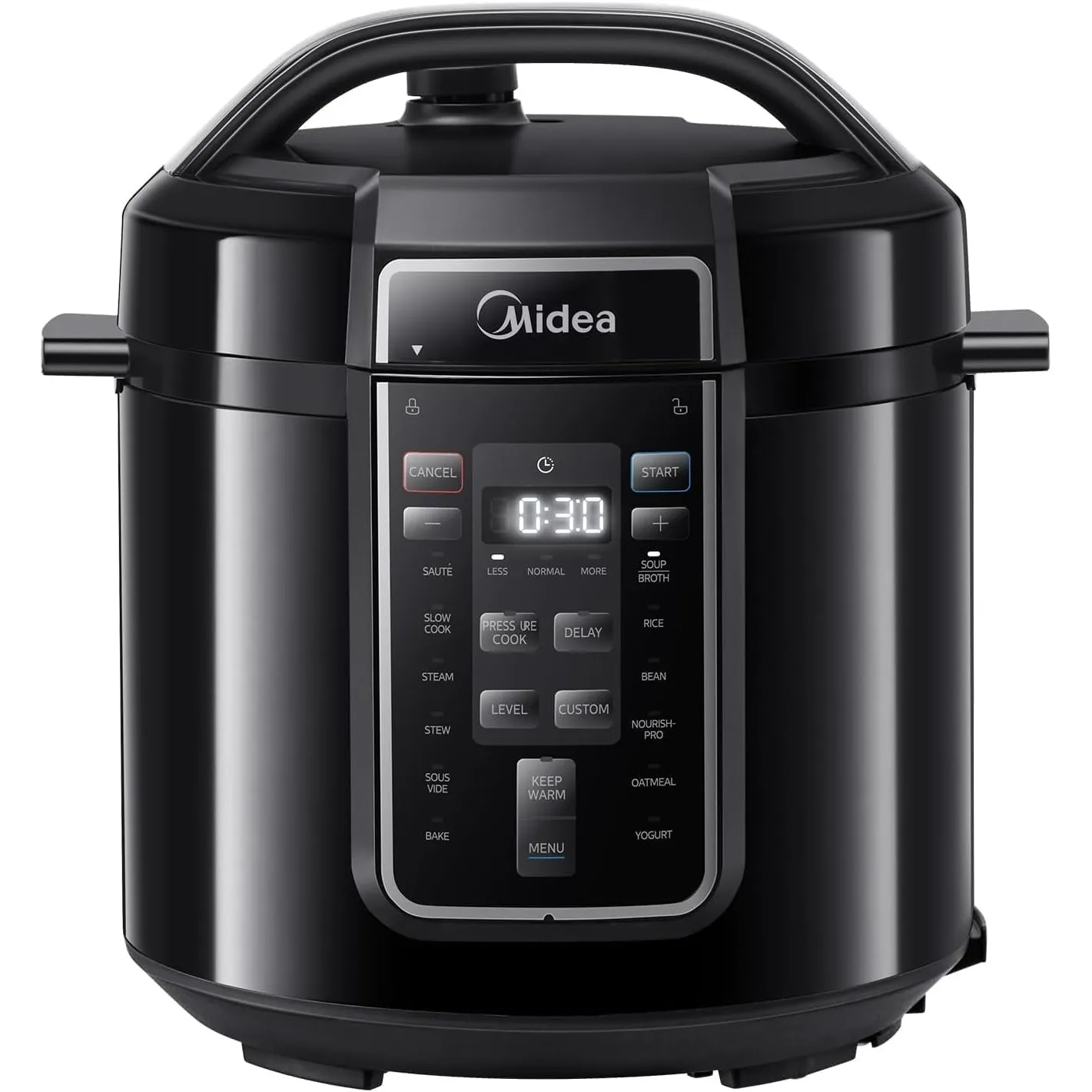 Midea Elektrischer Schnellkochtopf 6L, 9-in-1 Multikocher mit 14 Funktionen, Joghurtbereiter, Reiskocher, Slow Cooker, …