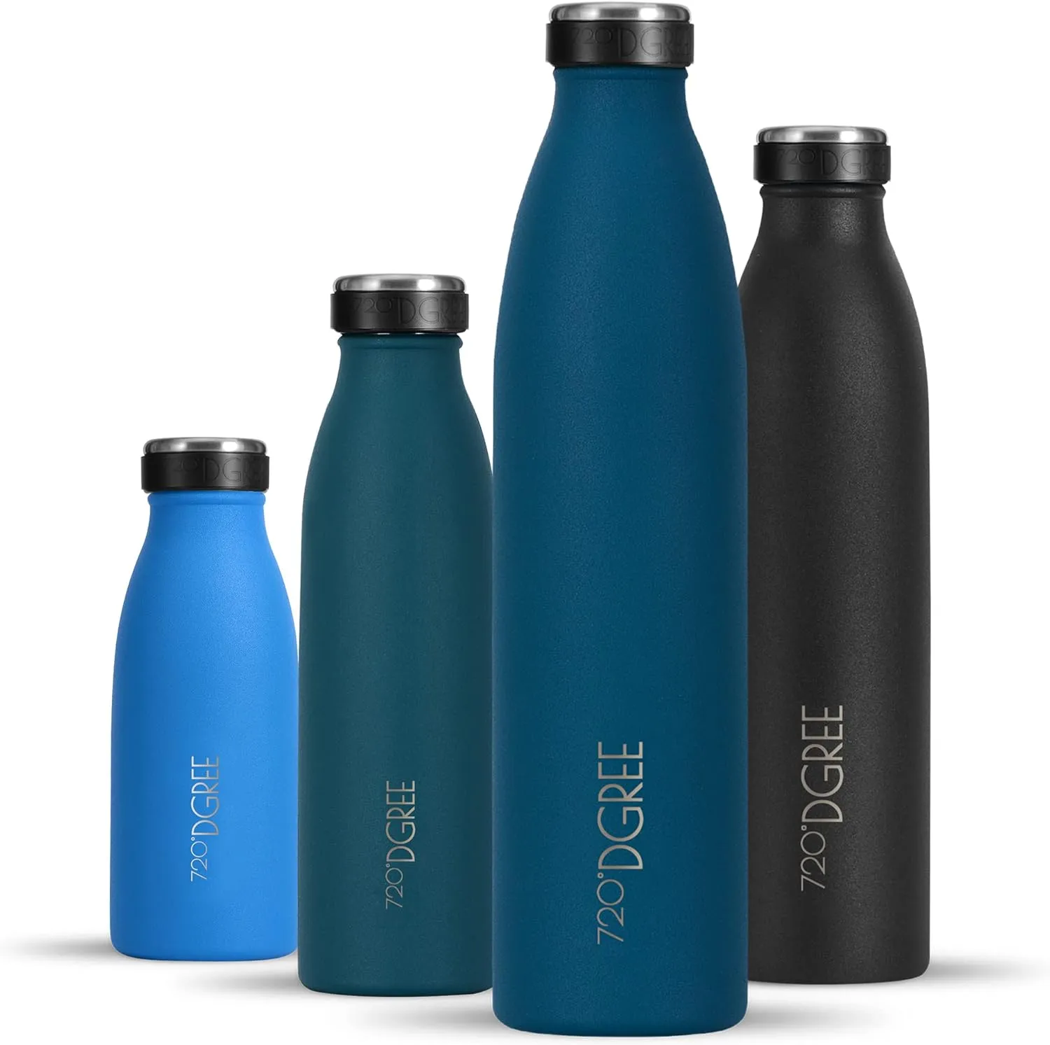720°DGREE Edelstahl Trinkflasche “milkyBottle” - 750ml - BPA-Frei, Auslaufsicher, Kohlensäure geeignet - Thermosflasche…