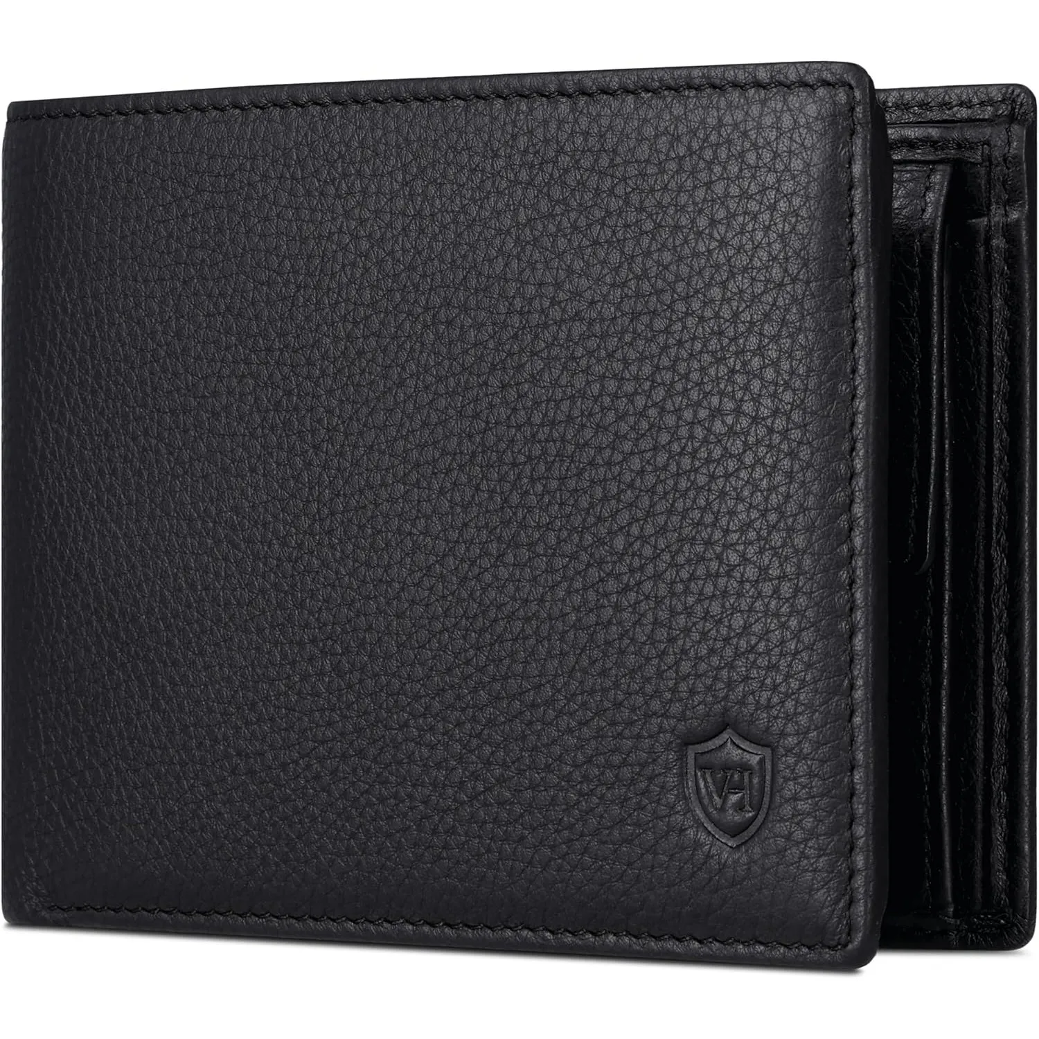 VON HEESEN Leder Geldbörse Herren mit RFID Schutz I Echtleder Geldbeutel für Männer I Münzbörse Portemonnaie Brieftasch…