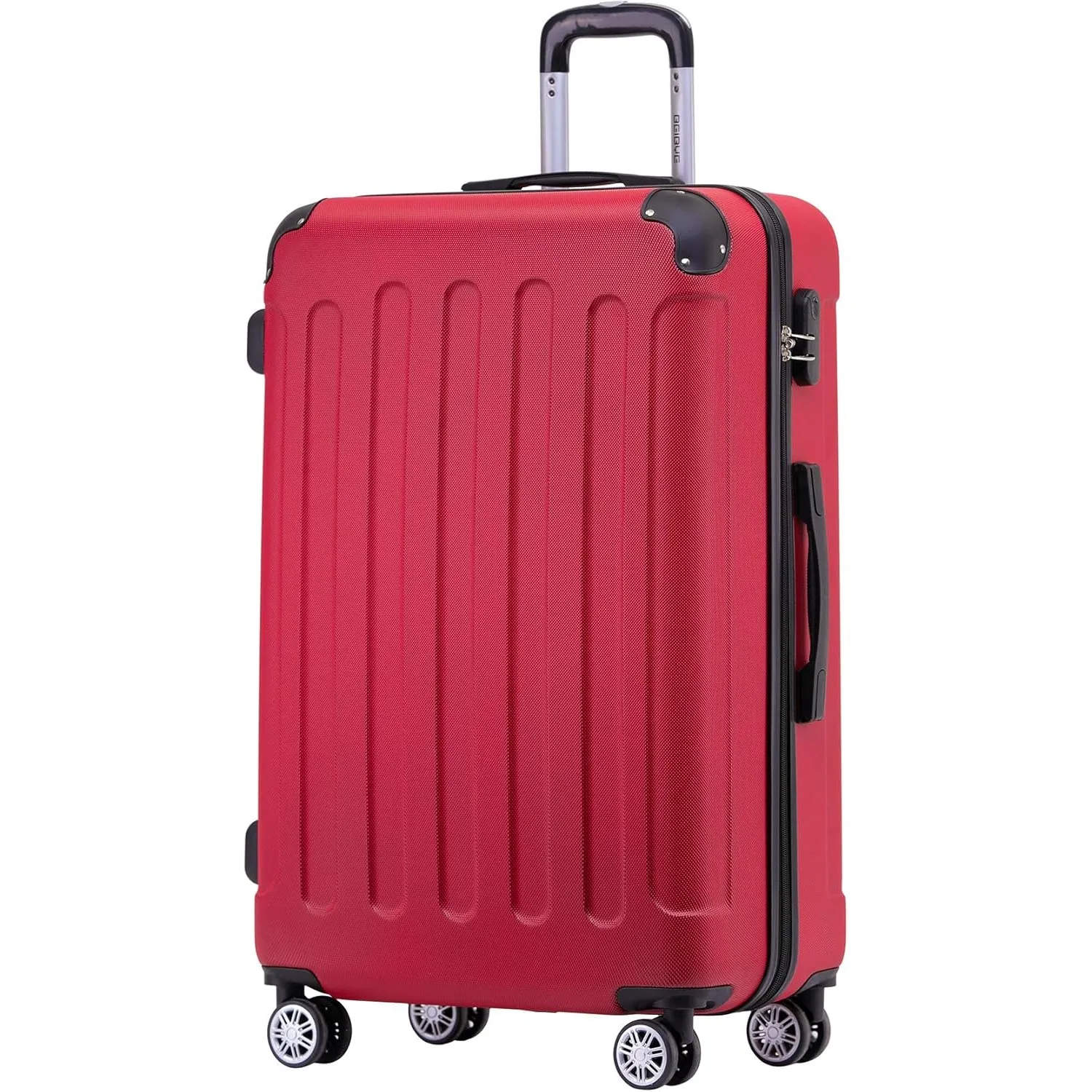 BEIBYE Hartschalenkoffer L 66 cm – mittelgroßer Reisekoffer, leicht, robust, ABS, 360° Doppelrollen, Zahlenschloss, Chi…