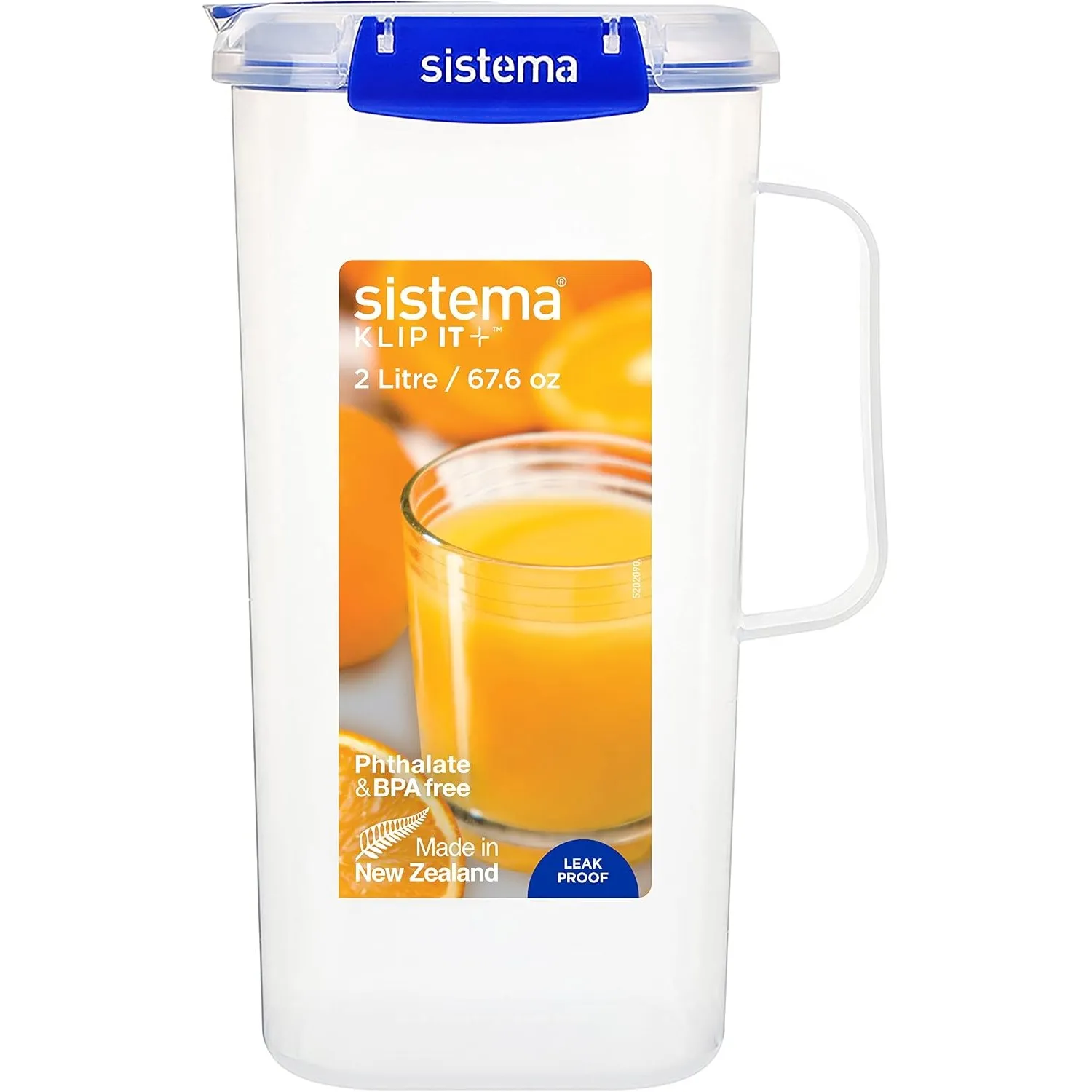 Sistema KLIP IT PLUS Saftkrug | auslaufsicherer 2 l fassender Kunststoffbehälter für WasserSaft und mehr [881420]