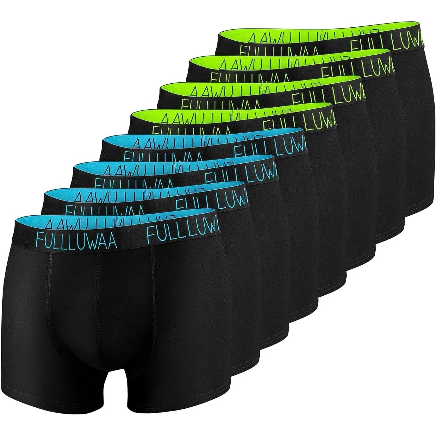 Fullluwaa Boxershorts Herren 8er Pack Baumwolle, Weich & Elastischer Bund