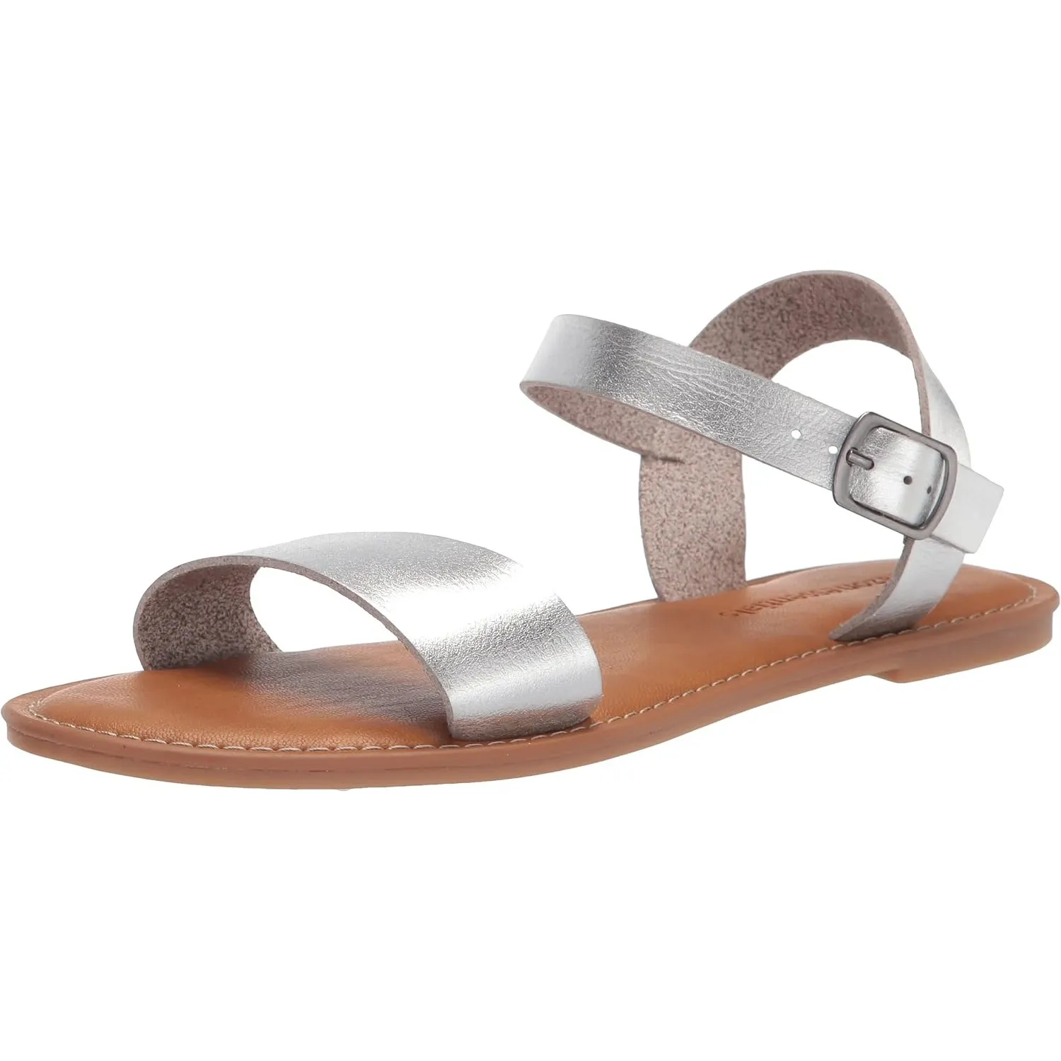 Amazon Essentials Damen Sandale mit Zwei Riemen und Schnalle