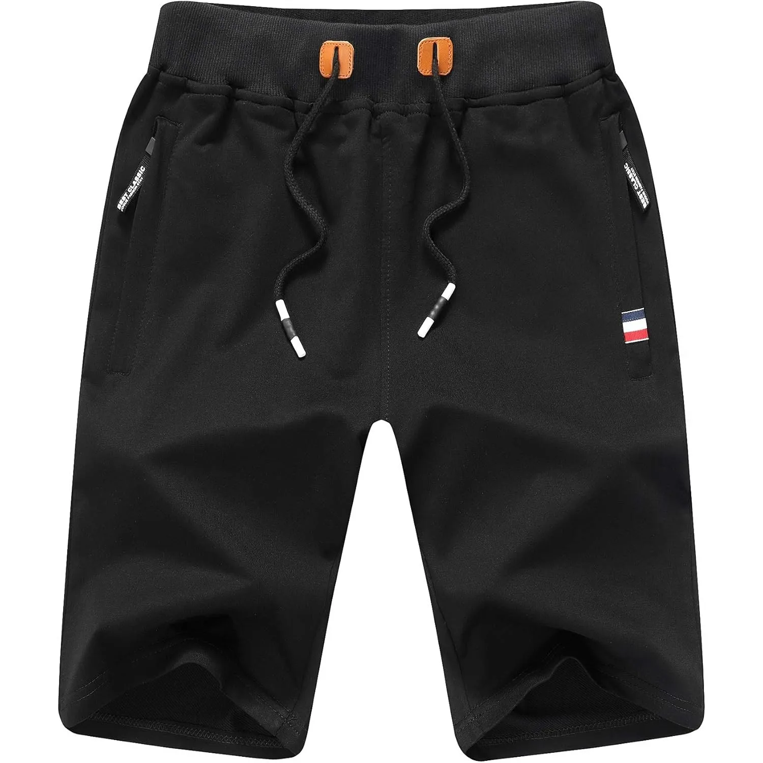 ZOXOZ Kurze Hosen Herren Shorts Sports Baumwolle Mit Reißverschluss Elastische Taille