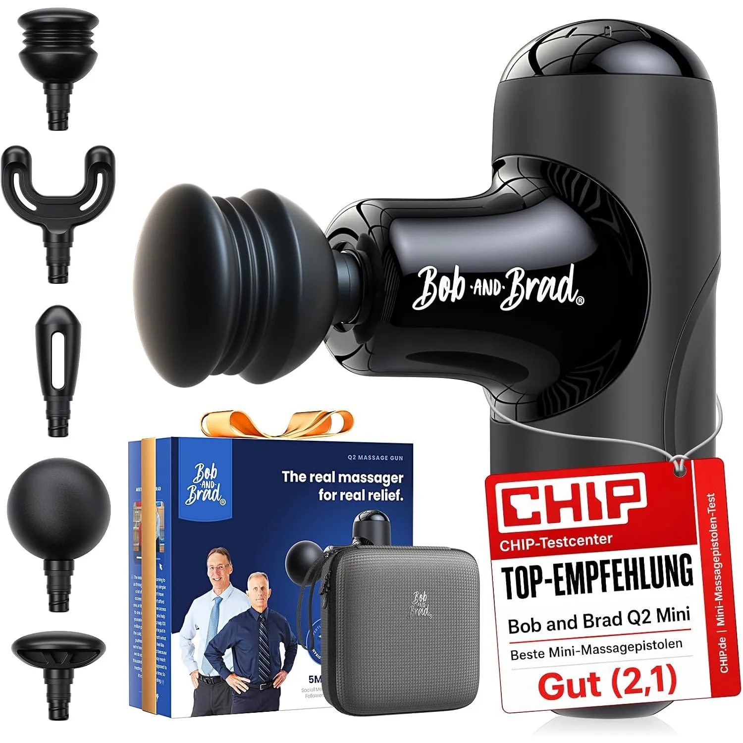 BOB AND BRAD Q2 Mini Massagepistole, Tiefengewebe Percussion Massagegerät