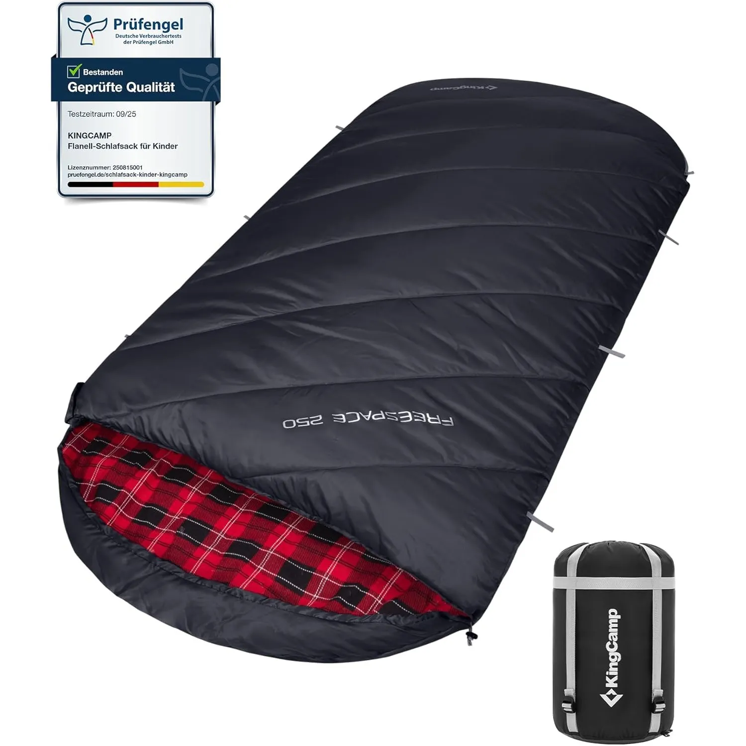 KingCamp Schlafsack XXL Baumwolle Flanell für Erwachsene, Übergröße Warm Deckenschlafsack Winter für Camping Reisen und…