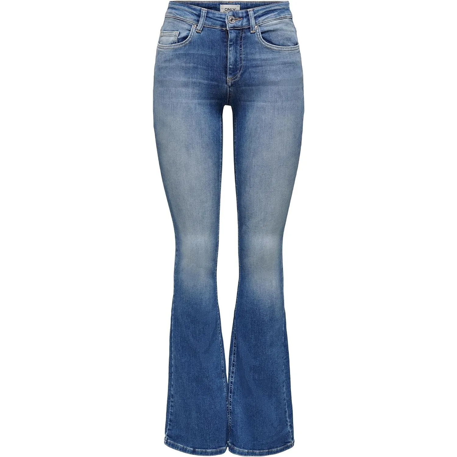 ONLY Female Flared fit Jeans ONLBLUSH Mittlere Taille Flared Jeans