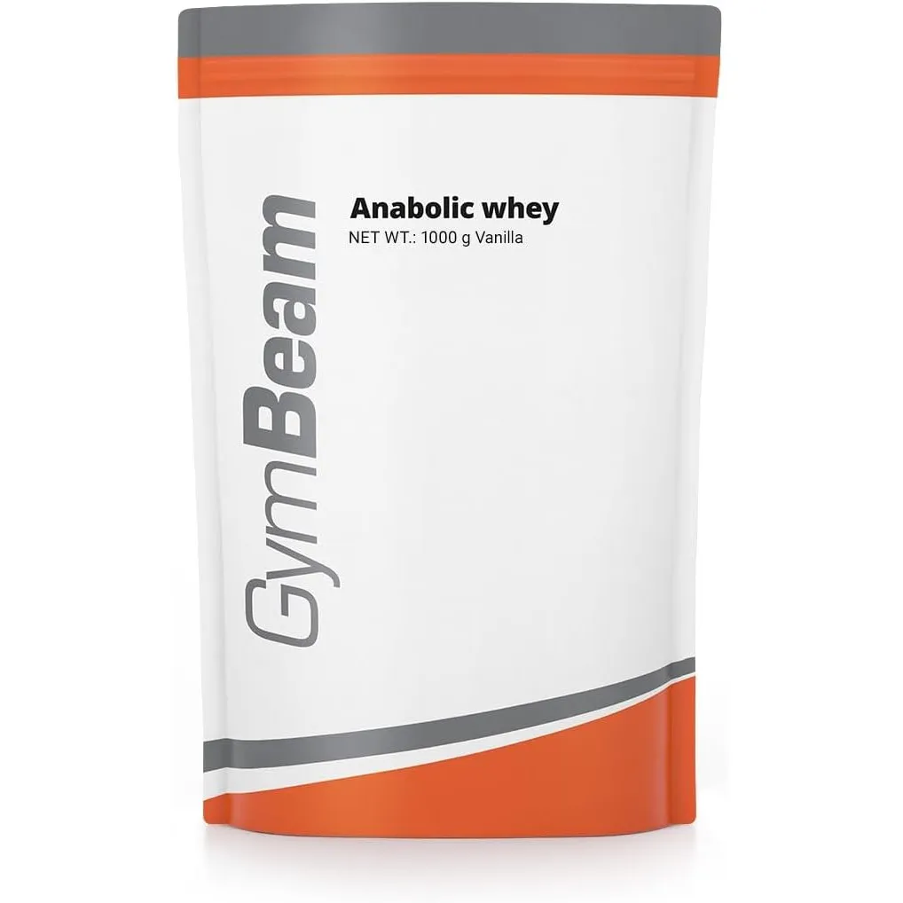 GymBeam Anabolic Whey Protein Pulver – Whey Konzentrat mit BCAA, Glutamin & Taurin, bis zu 22 g Eiweiß pro Portion, ohn…