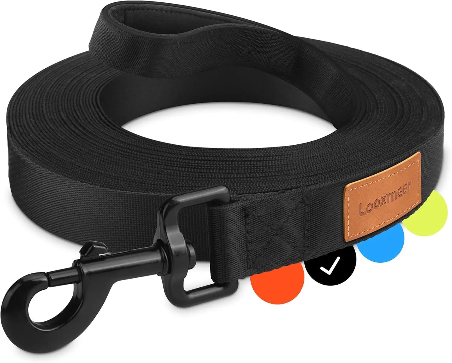 Recall Lead For Dogs, Robust Training Lead with Storage Bag, Hand Strap and D Ring Lobster Clasp, 3 m / 5 m / 10 m / 15…