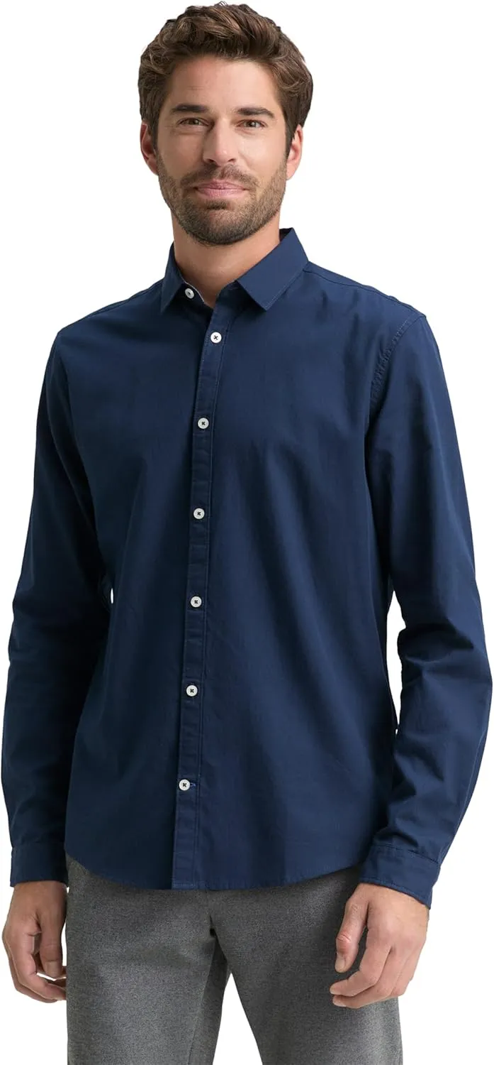 TOM TAILOR Herren Slim Fit Hemd mit Struktur