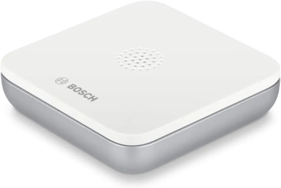 Bosch Smart Home Wassermelder, mit Notrufschnellwahl in der App, rutschfest, schmal und kompakt