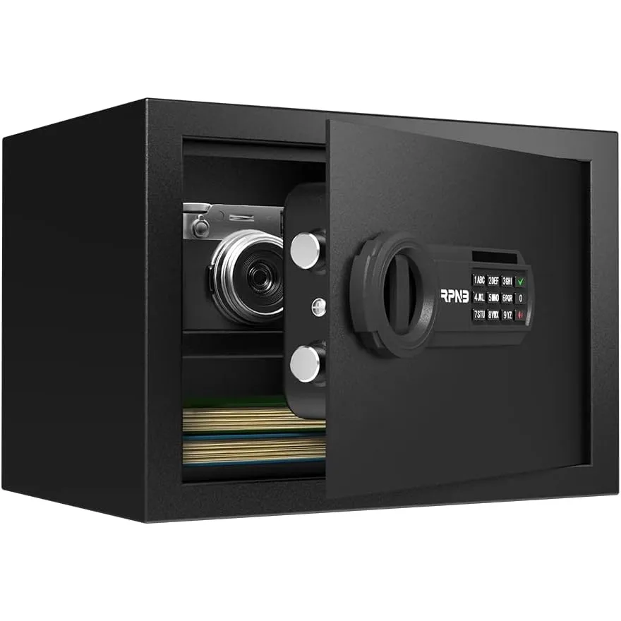 RPNB Mini Digitaler Tresor für Zuhause,Safe Tresor mit Tastatursperre,14 L