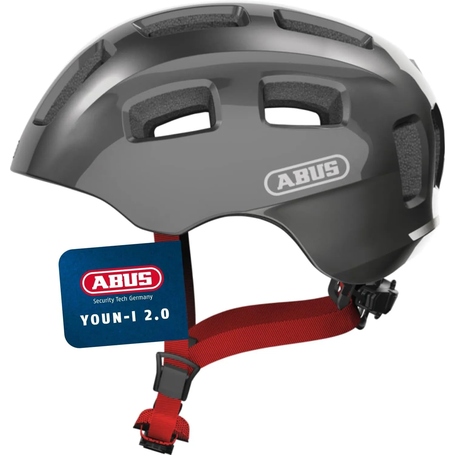 ABUS Fahrradhelm Youn-I 2.0 - mit Licht für Kinder, Jugendliche und junge Erwachsene - für Mädels und Jungs