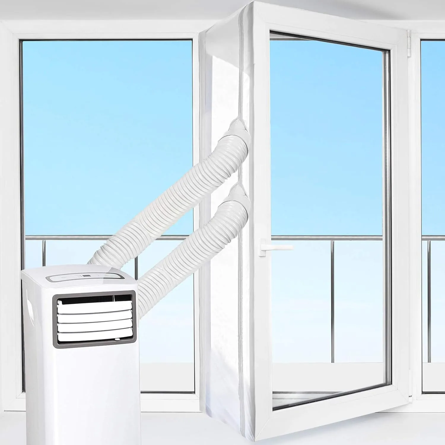 HOOMEE Door and Window Seal for Mobile Air Conditioners, Tumble Dryers, Exhaust Dryer, Air Stop for Attaching to Wing W…