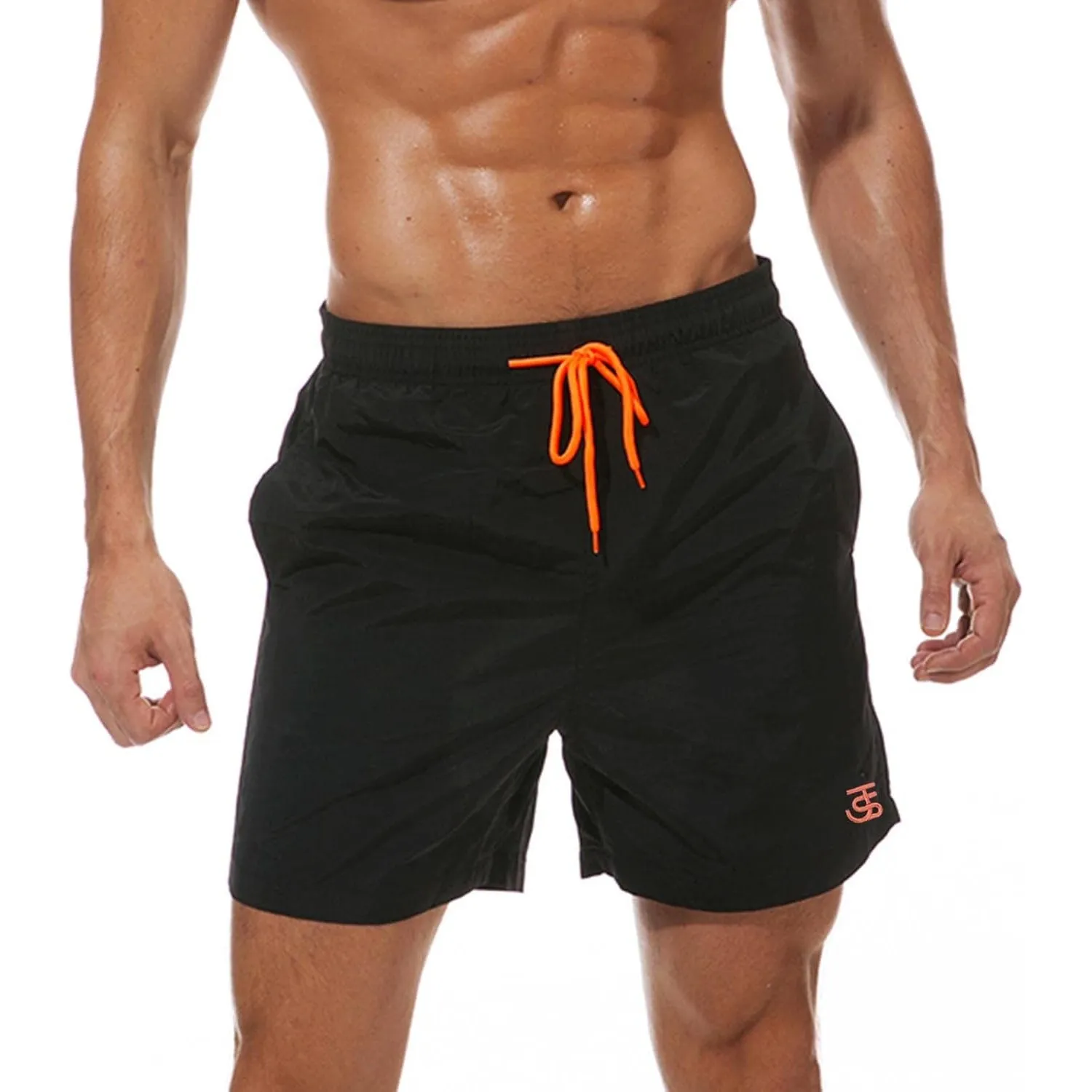 JustSun Badehose Herren Schnelltrocknend Boardshorts mit Mesh-Futter und Verstellbarem Tunnelzug