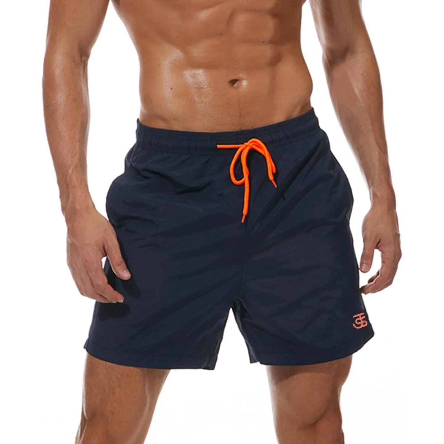 JustSun Badehose Herren Schnelltrocknend Boardshorts mit Mesh-Futter und Verstellbarem Tunnelzug