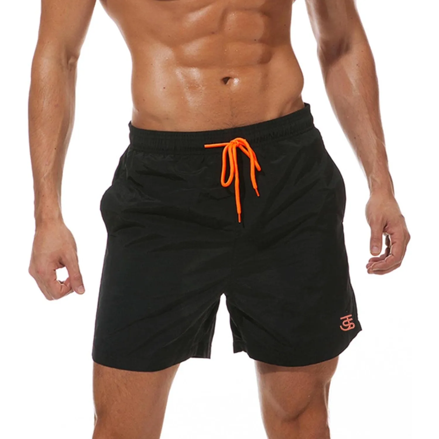 JustSun Badehose Herren Schnelltrocknend Boardshorts mit Mesh-Futter und Verstellbarem Tunnelzug
