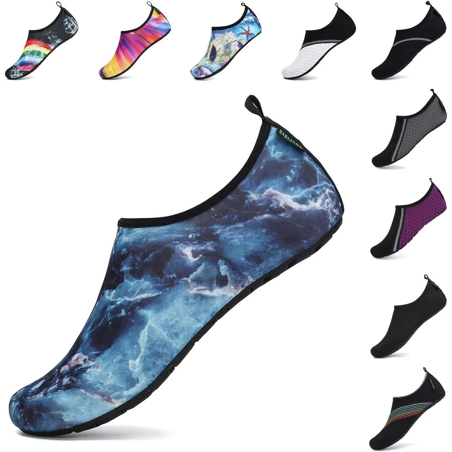 SAGUARO Unisex Badeschuhe Herren Schwimmschuhe Damen Schnell Trocken Wasserschuhe Outdoor Aqua Schuhe, 37-47EU