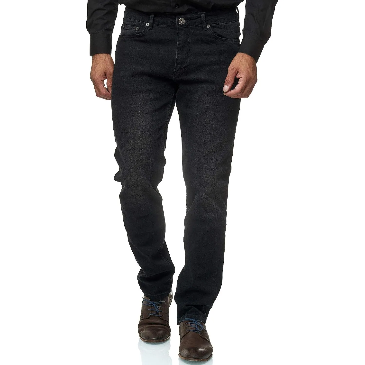 JEEL Herren-Jeans - Regular-Fit Straight-Cut