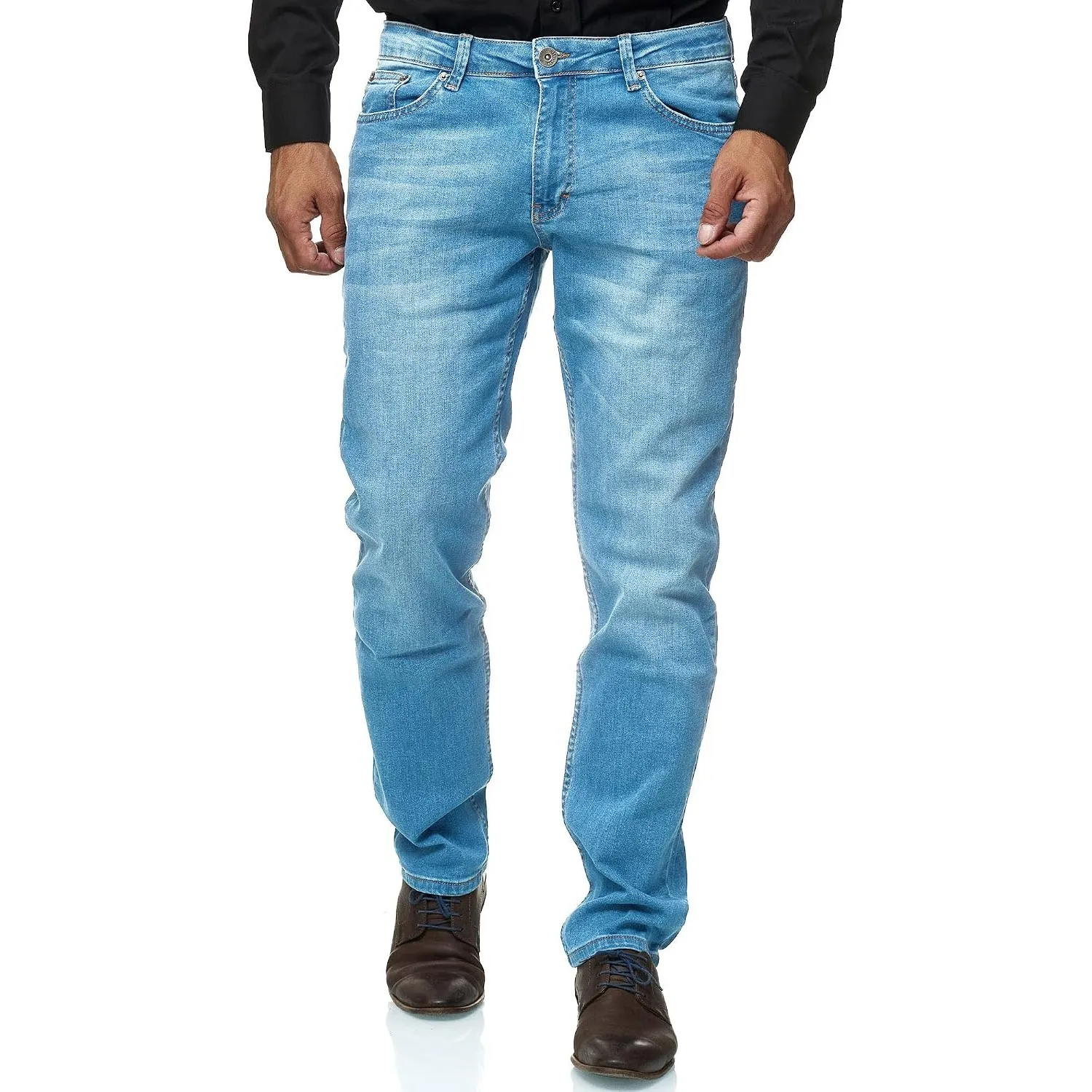 JEEL Herren-Jeans - Regular-Fit Straight-Cut